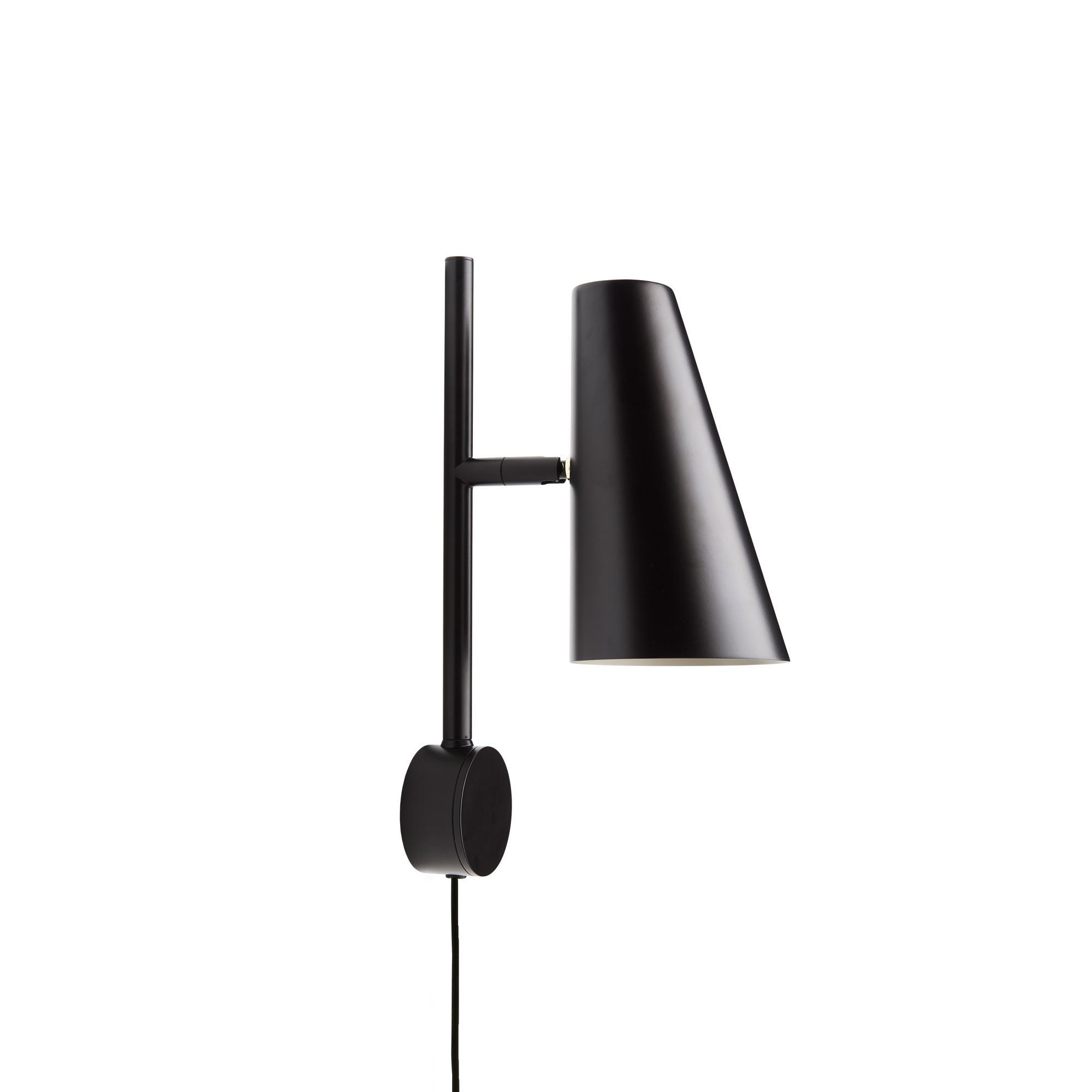 Woud Cono Wandlampe Schwarz