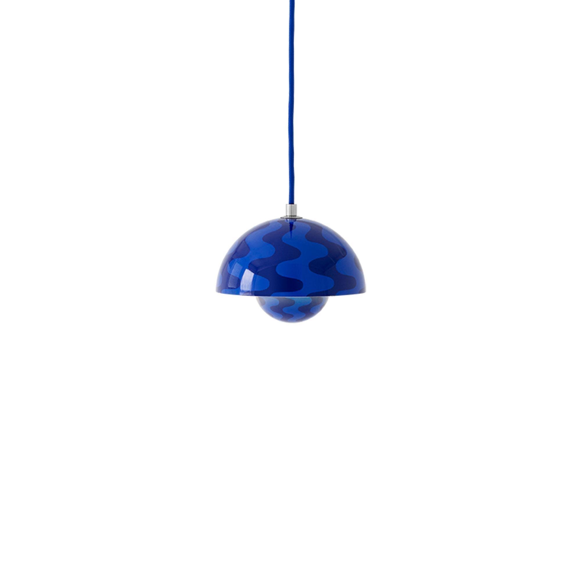&Tradition Flowerpot VP10 Hanglamp Kobaltblauw/Twilightblauw Patroon