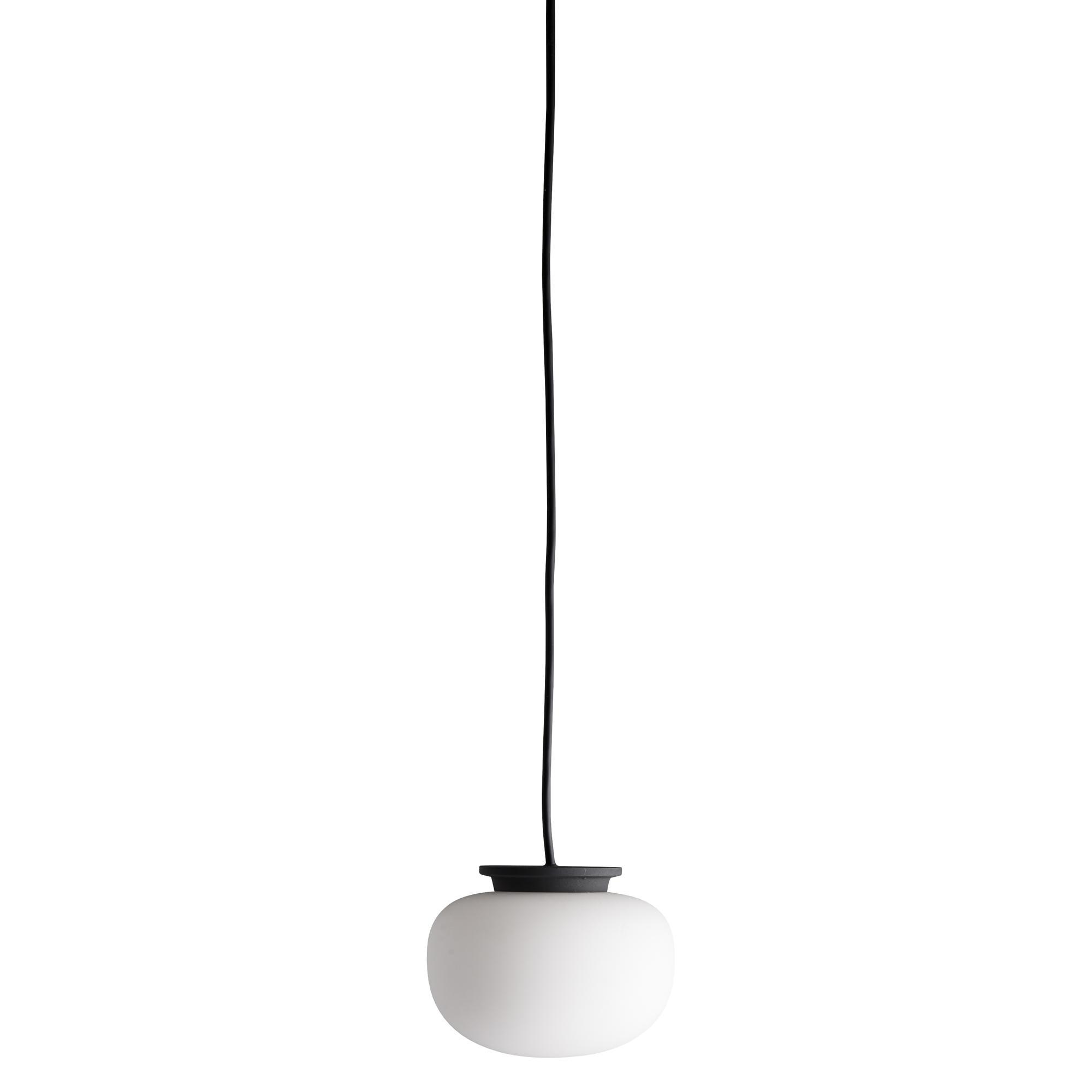 Frandsen Supernate Lampadario Ø13 Opale Bianco/Nero