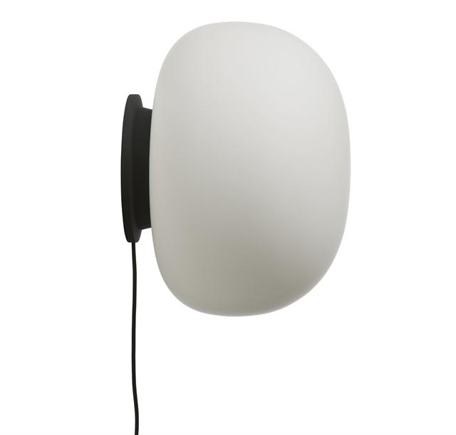 Frandsen Supernate Table/ Wall Lamp Ø38 Opal White/ Black