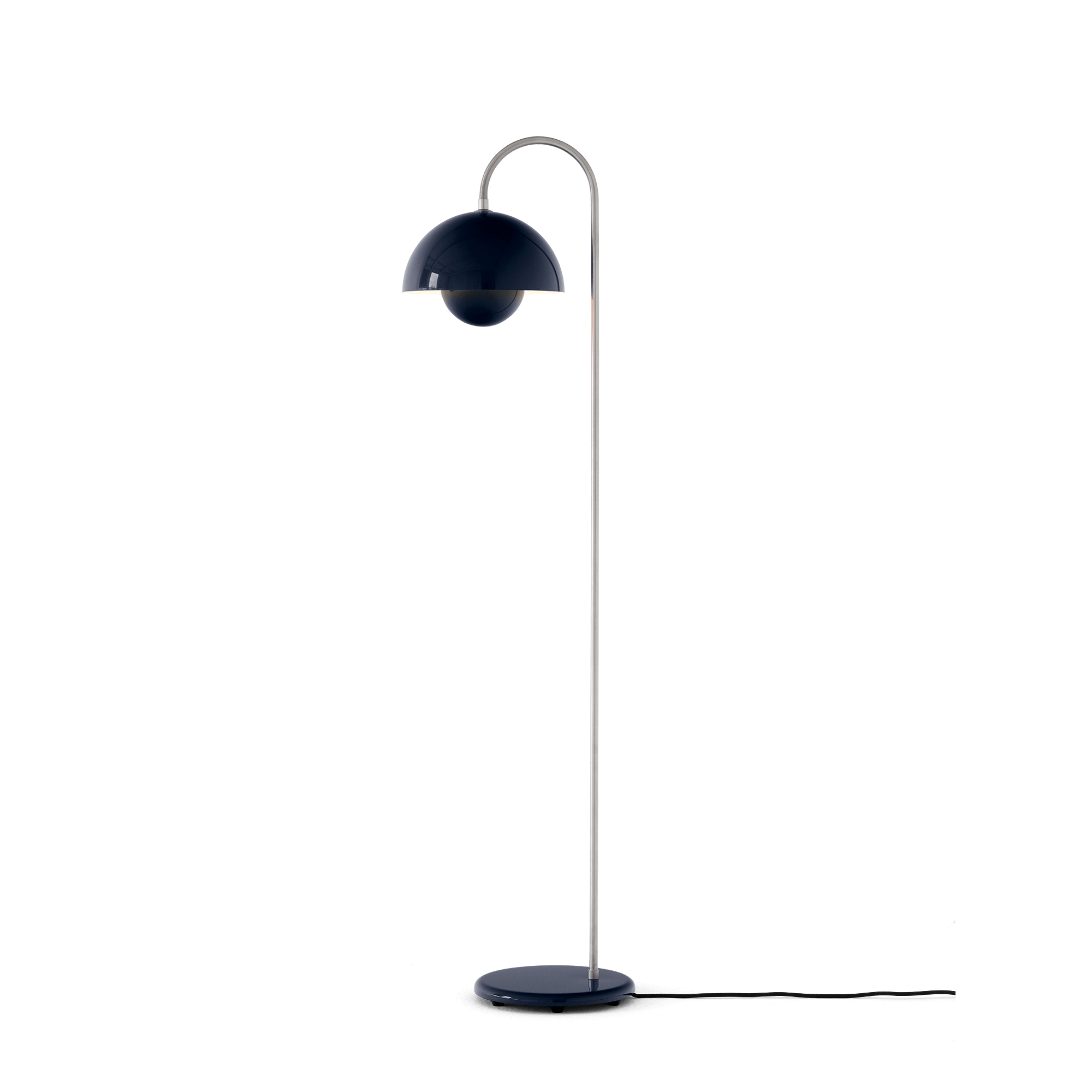 &Tradition Flowerpot VP12 Lampada da Terra Acciaio Blu