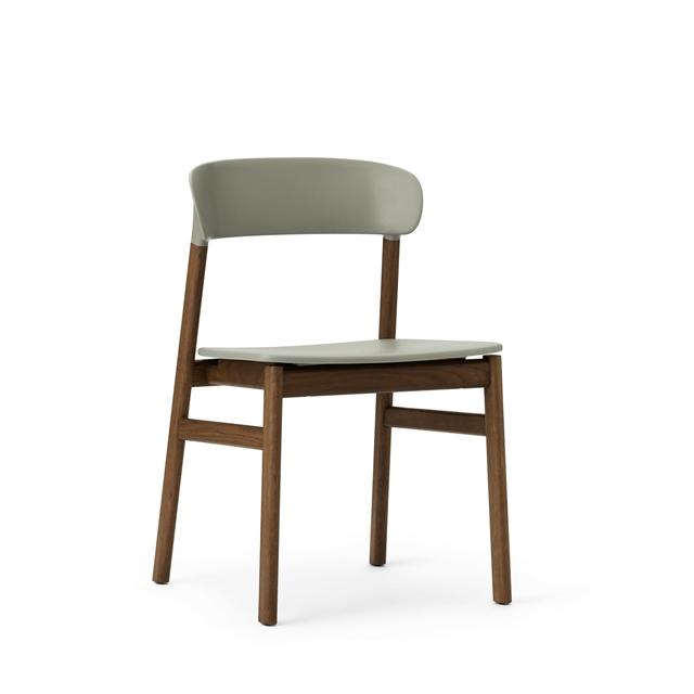 12: Herit stol (Røget eg) - Normann Copenhagen-Støvet grøn