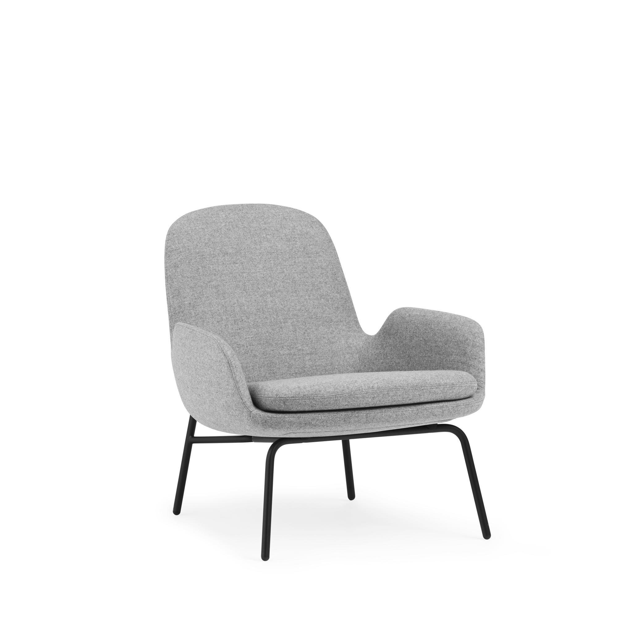 Normann Copenhagen Era Fauteuil Laag Zwart Staal/Synergy LDS16