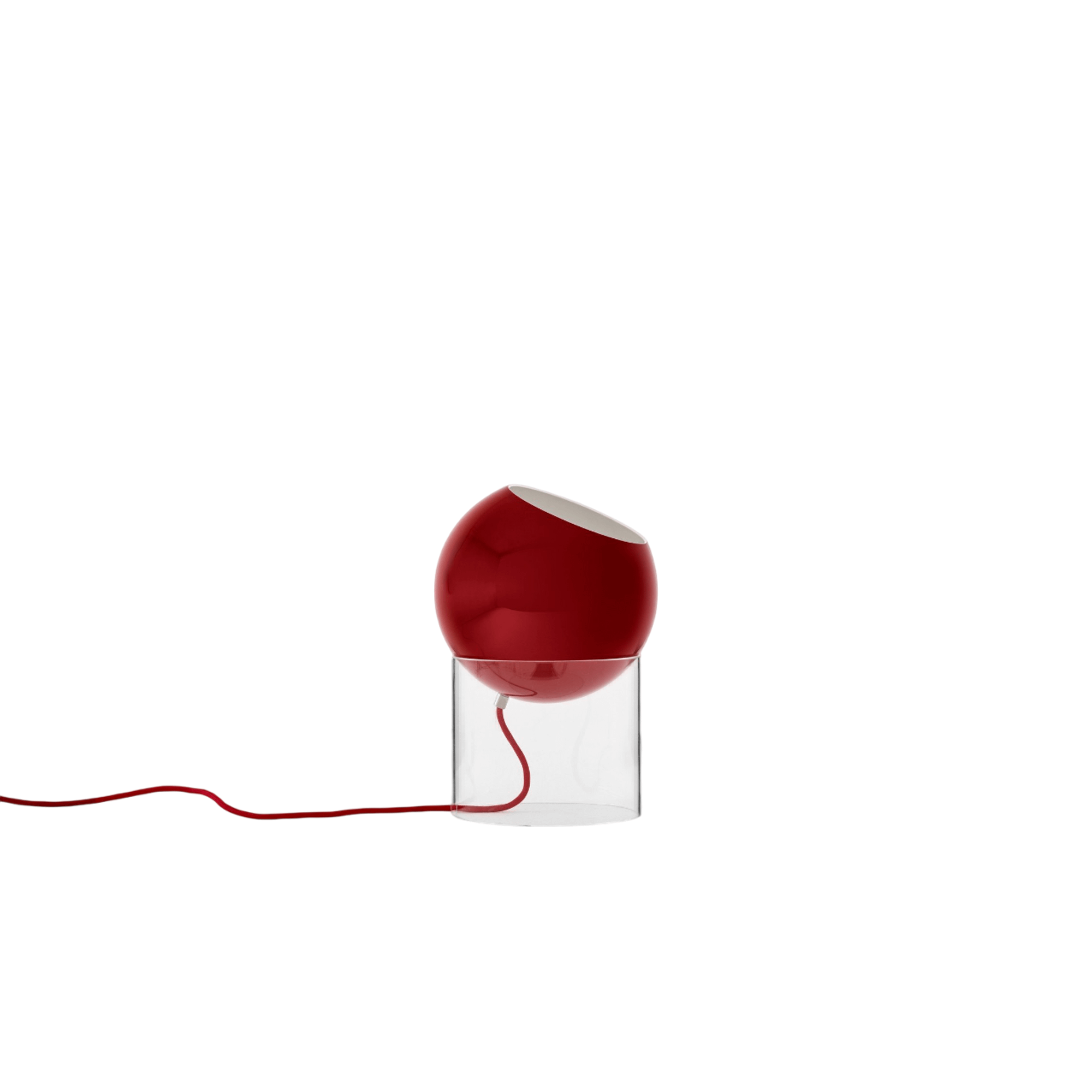 &Tradition Topan VP13 Lampada da tavolo Topan Lampada da terra VP14 Acrilico Trasparente /Rosso vermiglio