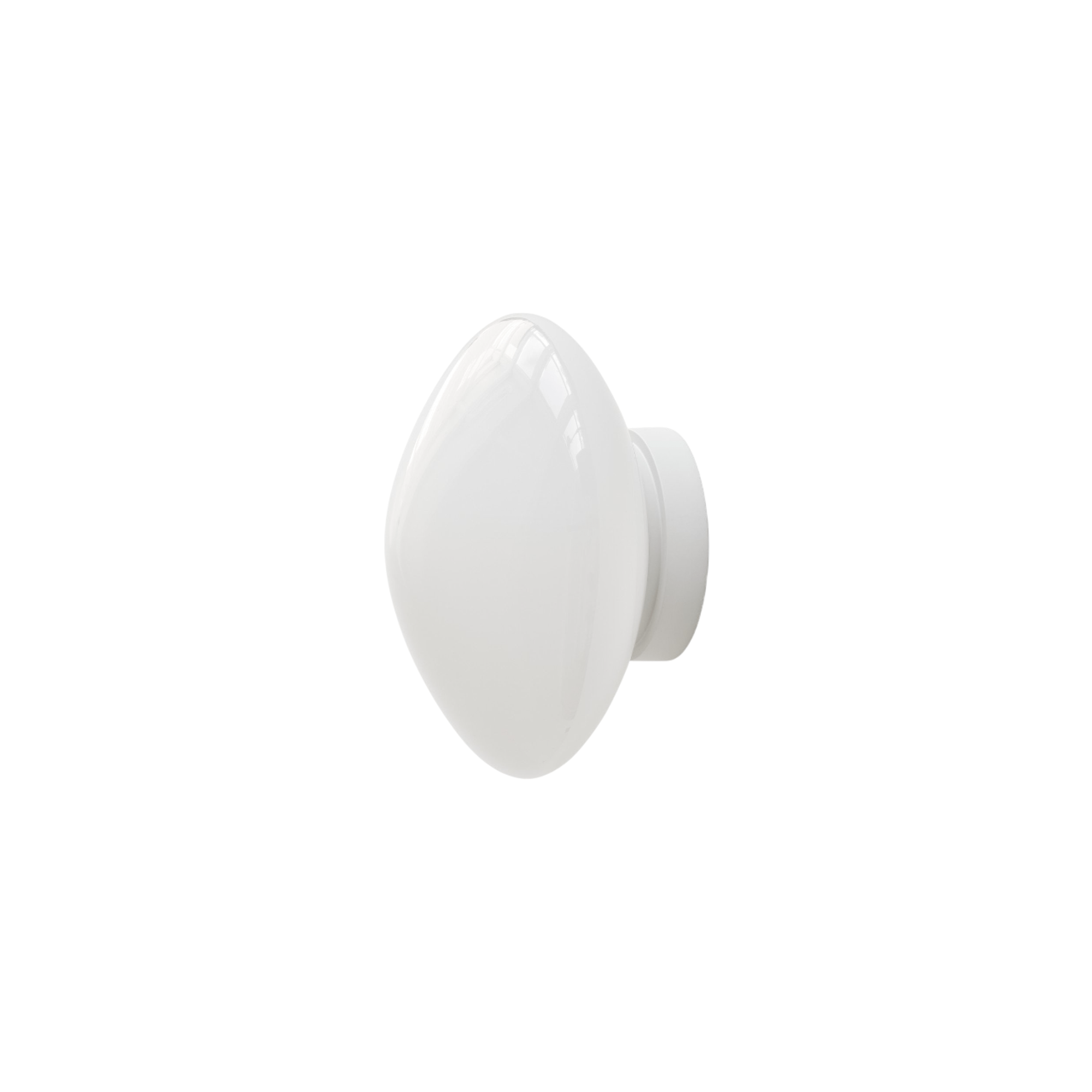 &Tradition Mist AP22 Lampada Plafoniera Ø25 Bianco/Vetro opalino