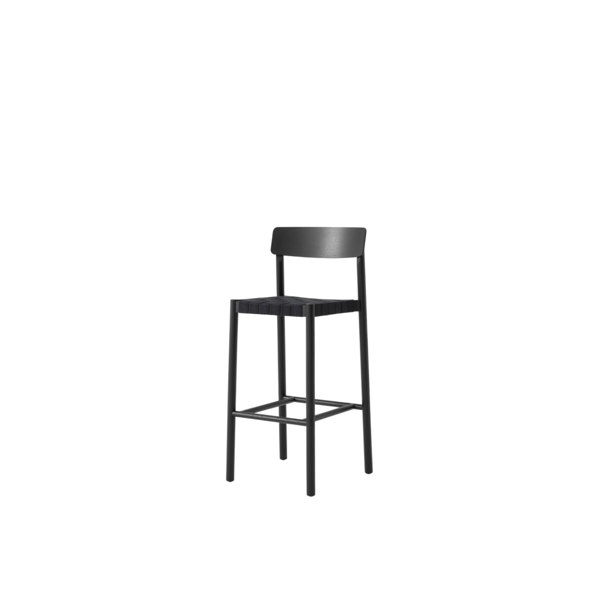 &Tradition Betty TK15 Barkrakk svart lakkert ask/ Sort linrot