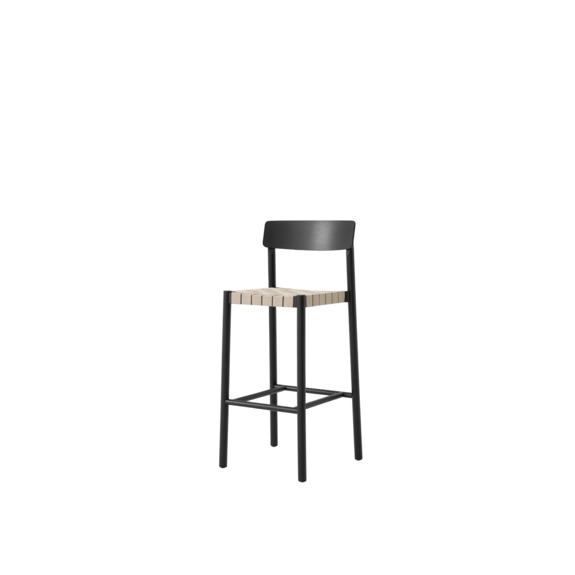 &Tradition Betty TK15 Barkrakk svart lakkert ask/naturlig linrot