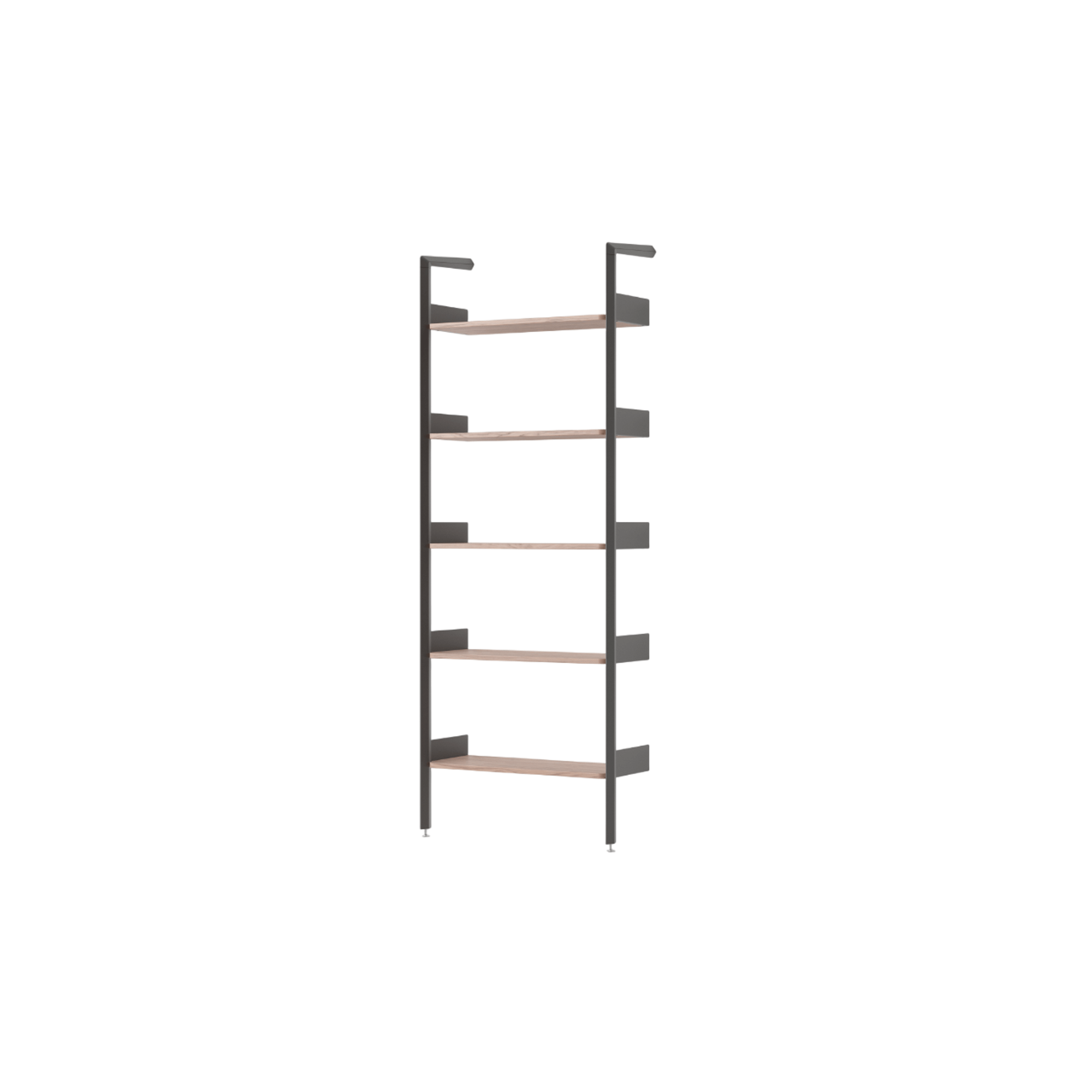 &Tradition Rombe Full Bay IF1 Regale Bücherregal, lackierter Walnuss
