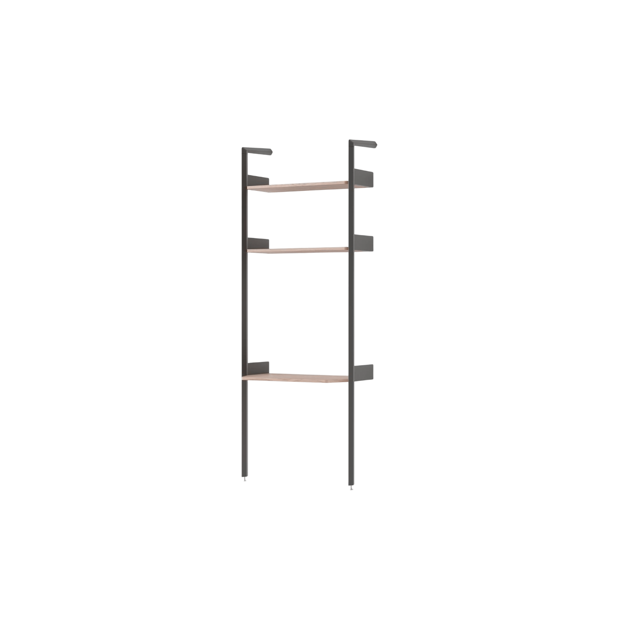 &Tradition Rombe Full Bay IF2 Desk Shelving Unit Lacquered Walnut