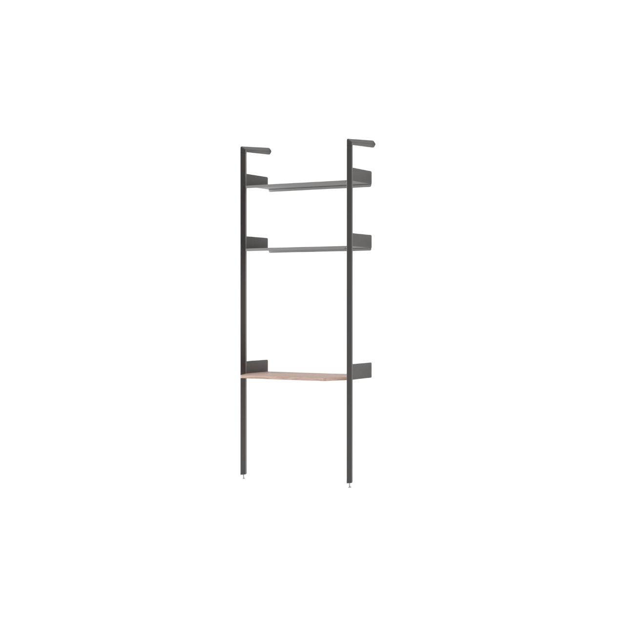 &Tradition Rombe Full Bay IF2 Scrivania Scaffale Laccato Noce/Antracite