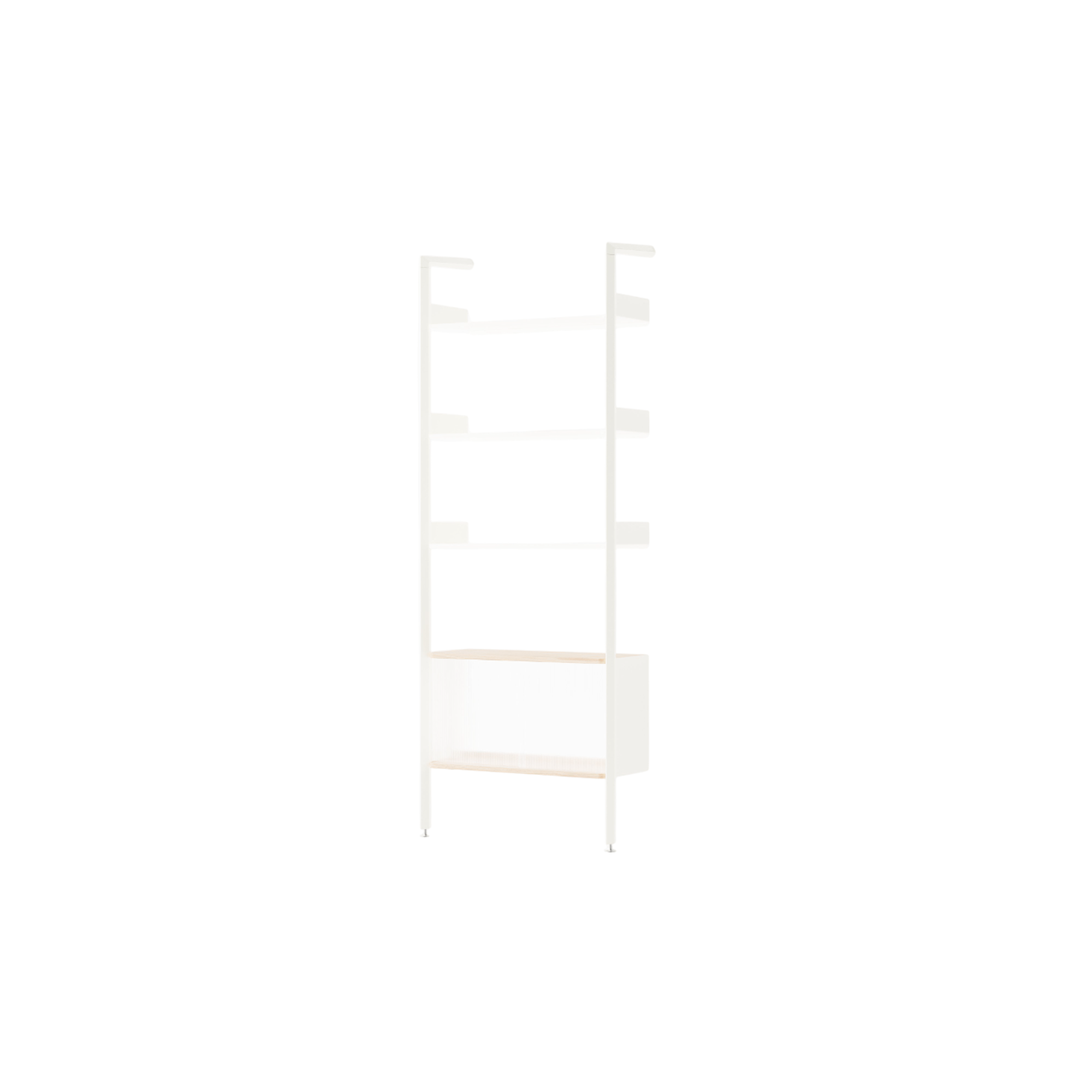 &Tradition Rombe Full Bay IF3 Cabinet Shelving Lacquered Oak/Alabaster