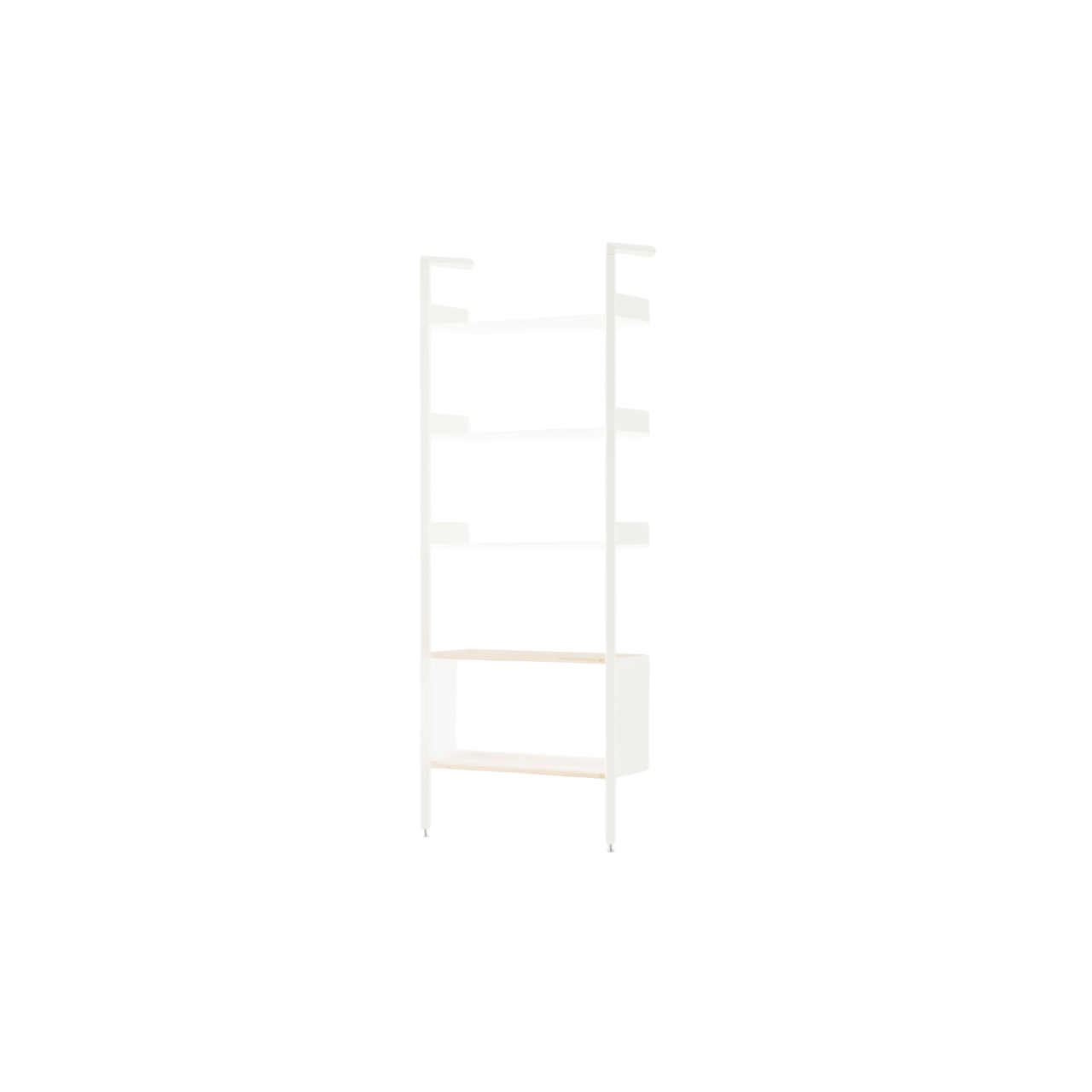 &Tradition Rombe Full Bay IF3 Cabinet Shelving Lacquered Oak/Alabaster