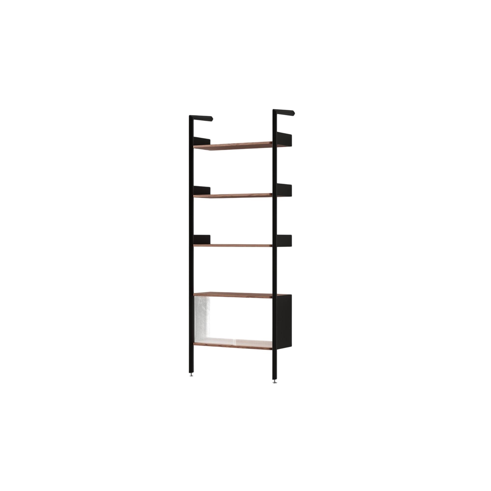 &Tradition Rombe Full Bay IF3 Mobiletto Scaffale Laccato Noce