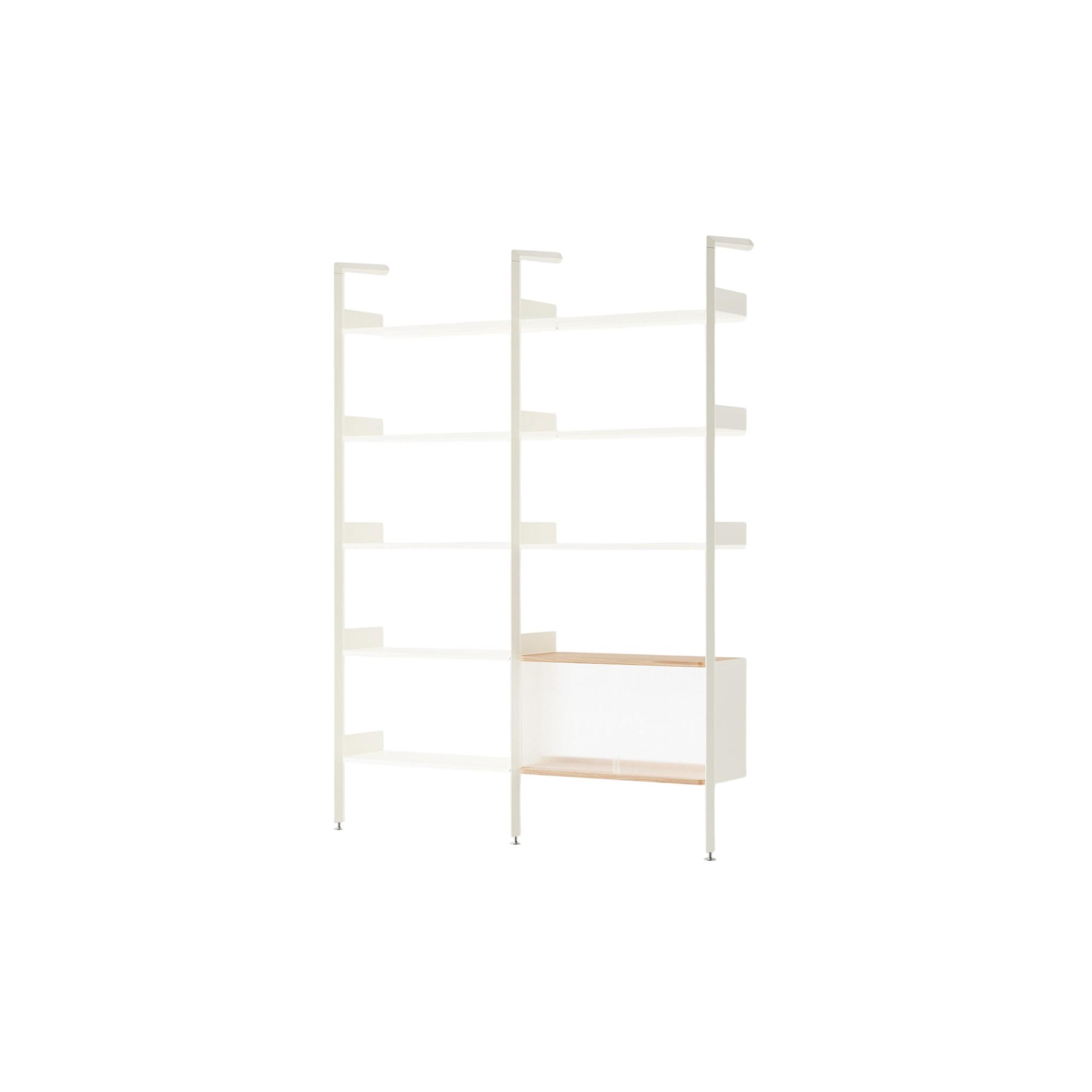 &Tradition Rhomb IF1 &IF6 Configurazione Scaffalatura C Rovere laccato/Alabastro