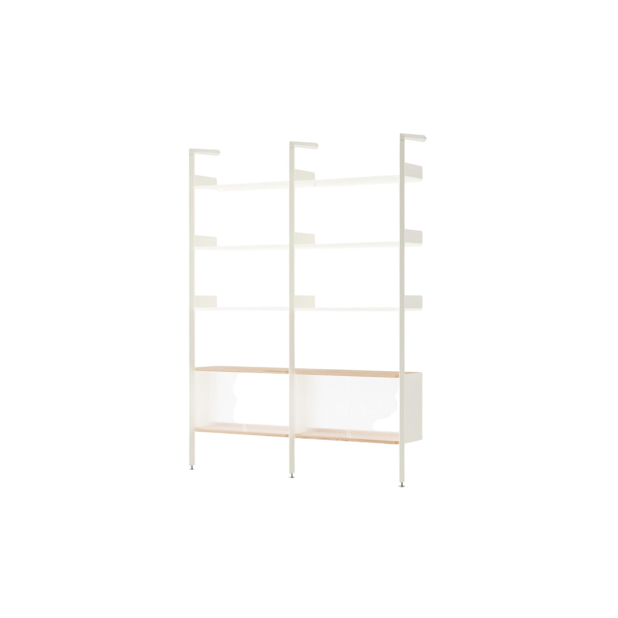 &Tradition Rhomb IF3 &IF6 Configurazione Scaffalatura E Rovere laccato/Alabastro