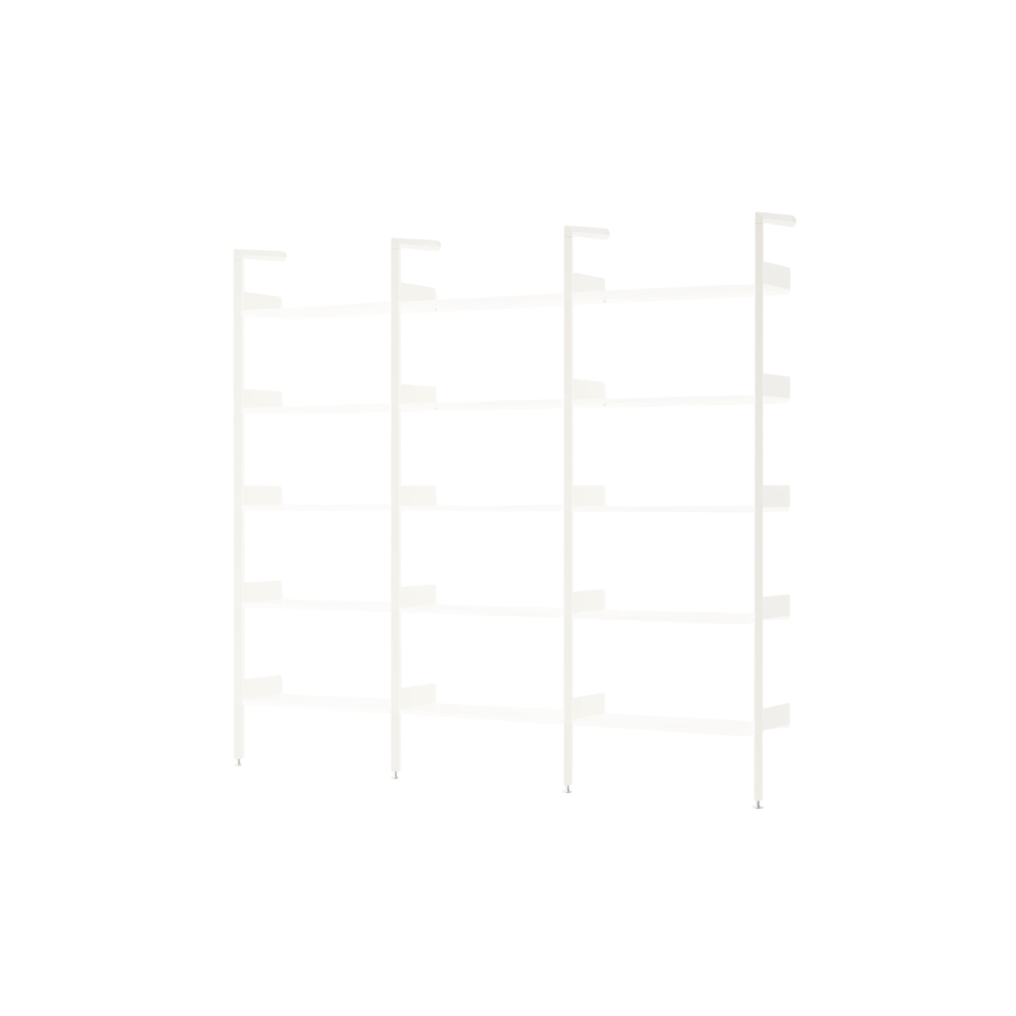 &Tradition Rhomb IF1 &IF4 & IF4 Shelving Configuration F Lacquered Oak/Alabaster