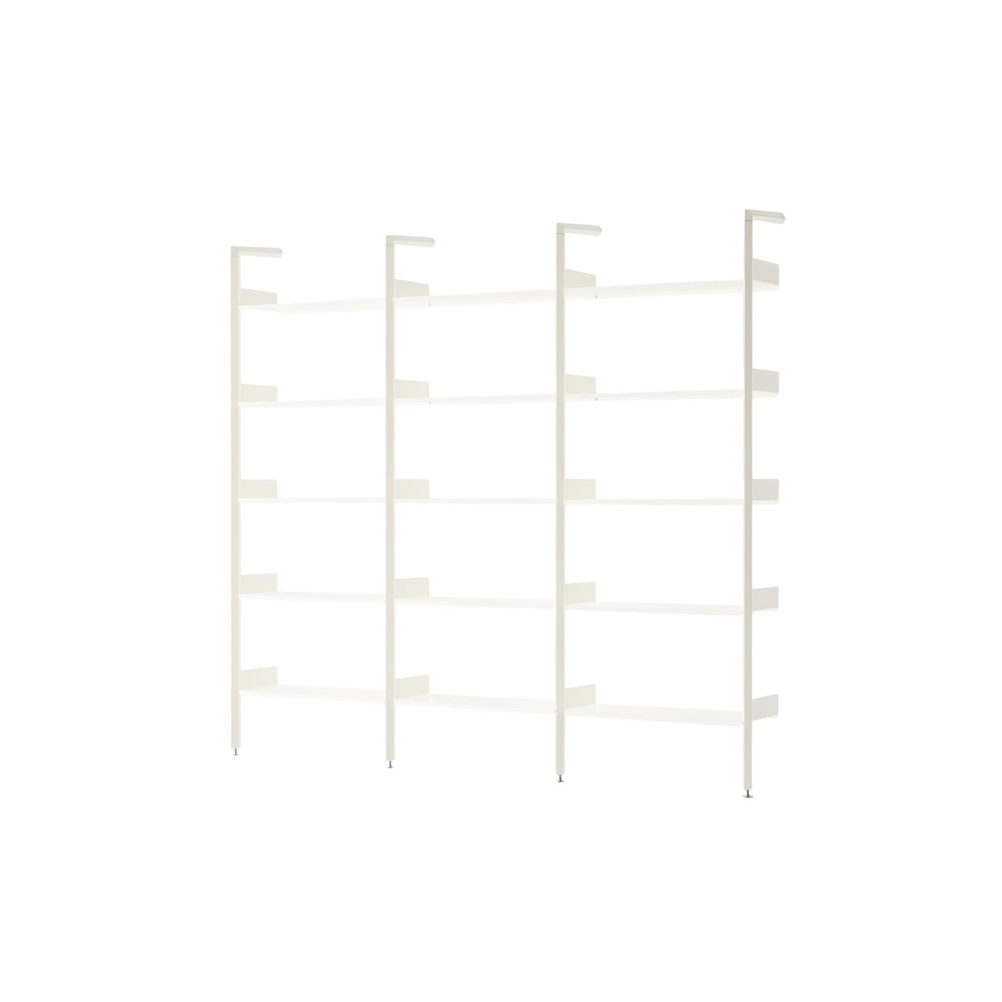&Tradition Rhomb IF1 &IF4 & IF4 Configurazione Scaffalatura F Rovere laccato/Alabastro