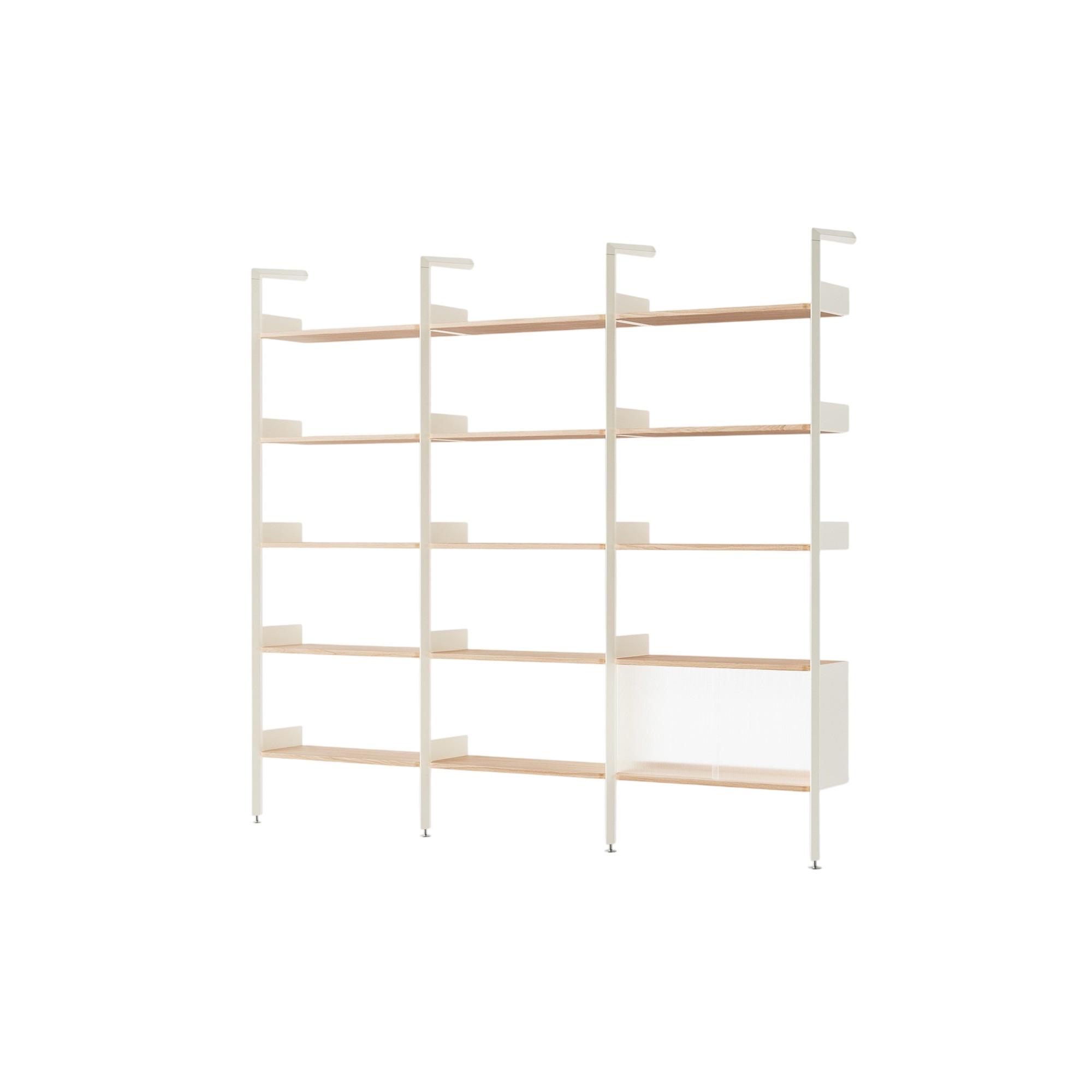 &Tradition Rhomb IF1 &IF4 & IF6 Configurazione Scaffalatura H Rovere Laccato