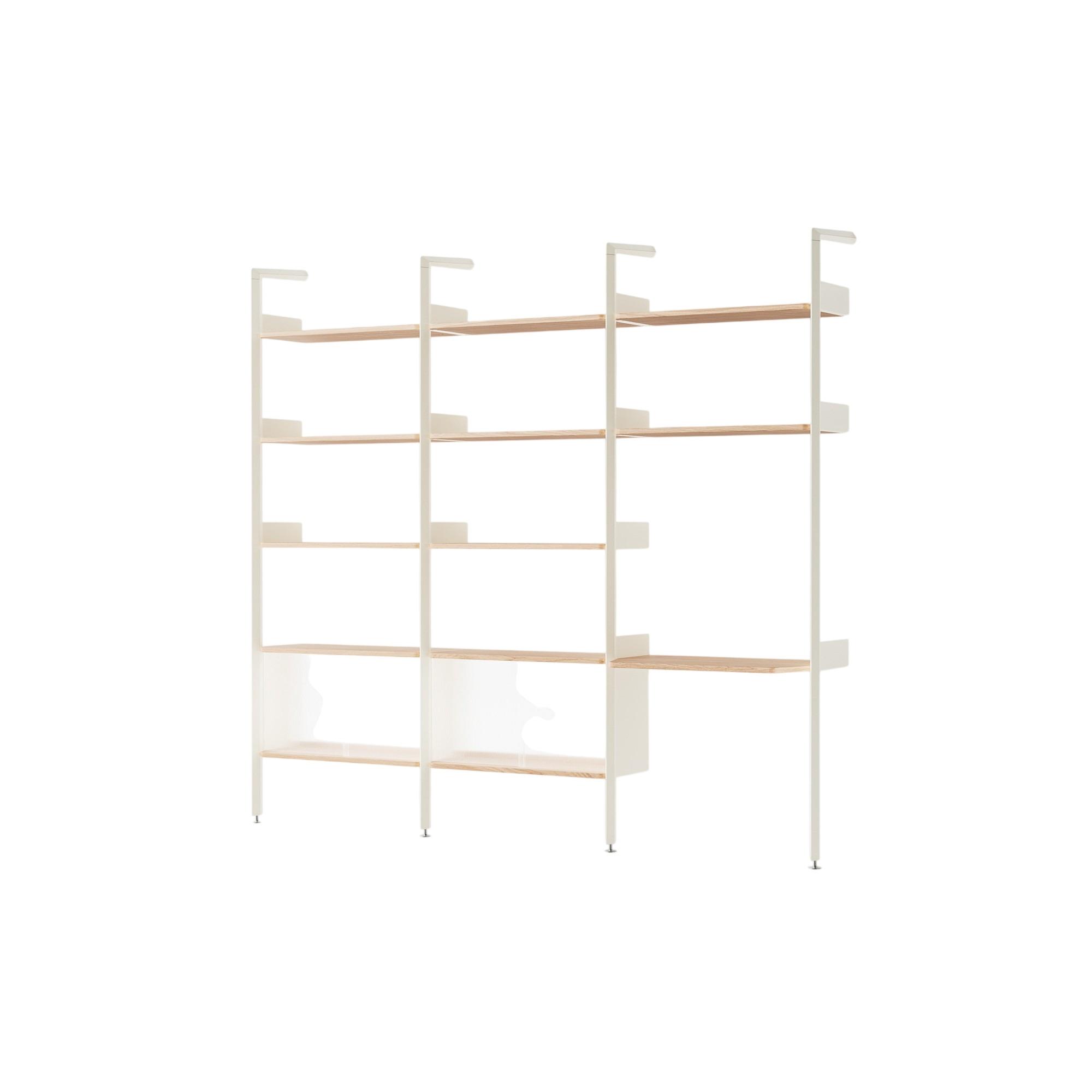 &Tradition Rhomb IF3 &IF5 & IF6 Configurazione Scaffalatura J Rovere Laccato