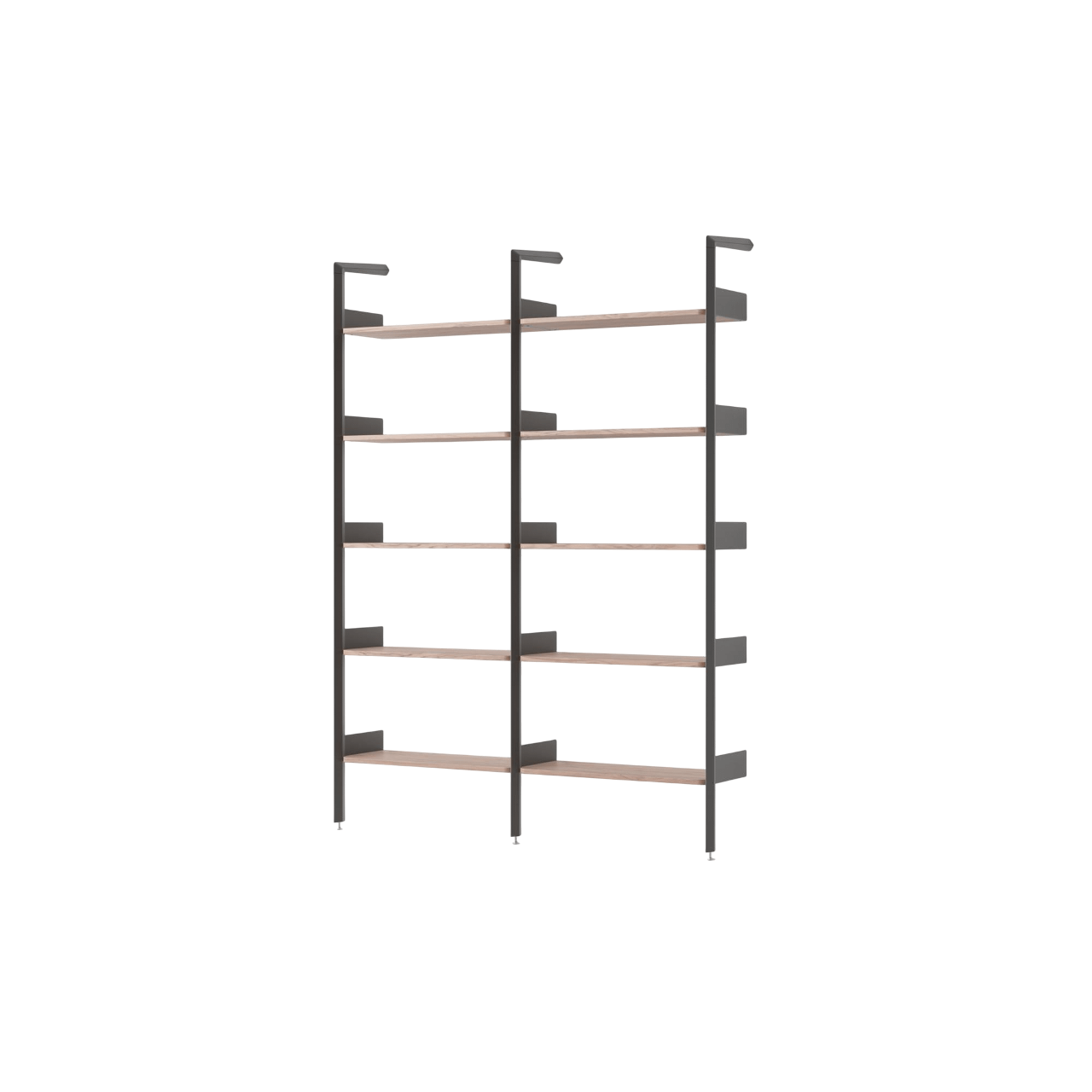&Tradition Rhomb IF1 &IF4 Shelving Configuration A Lacquered Walnut