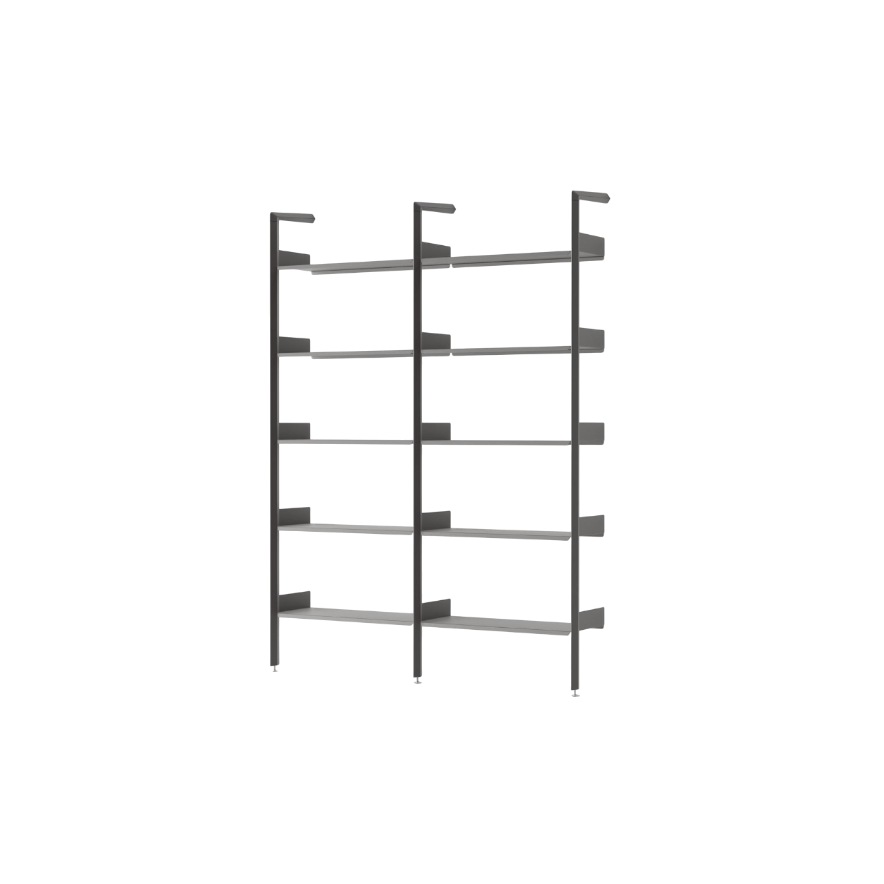 &Tradition Rombe IF1 &IF4 Shelving Configuration A Lacquered Walnut/Anthracite