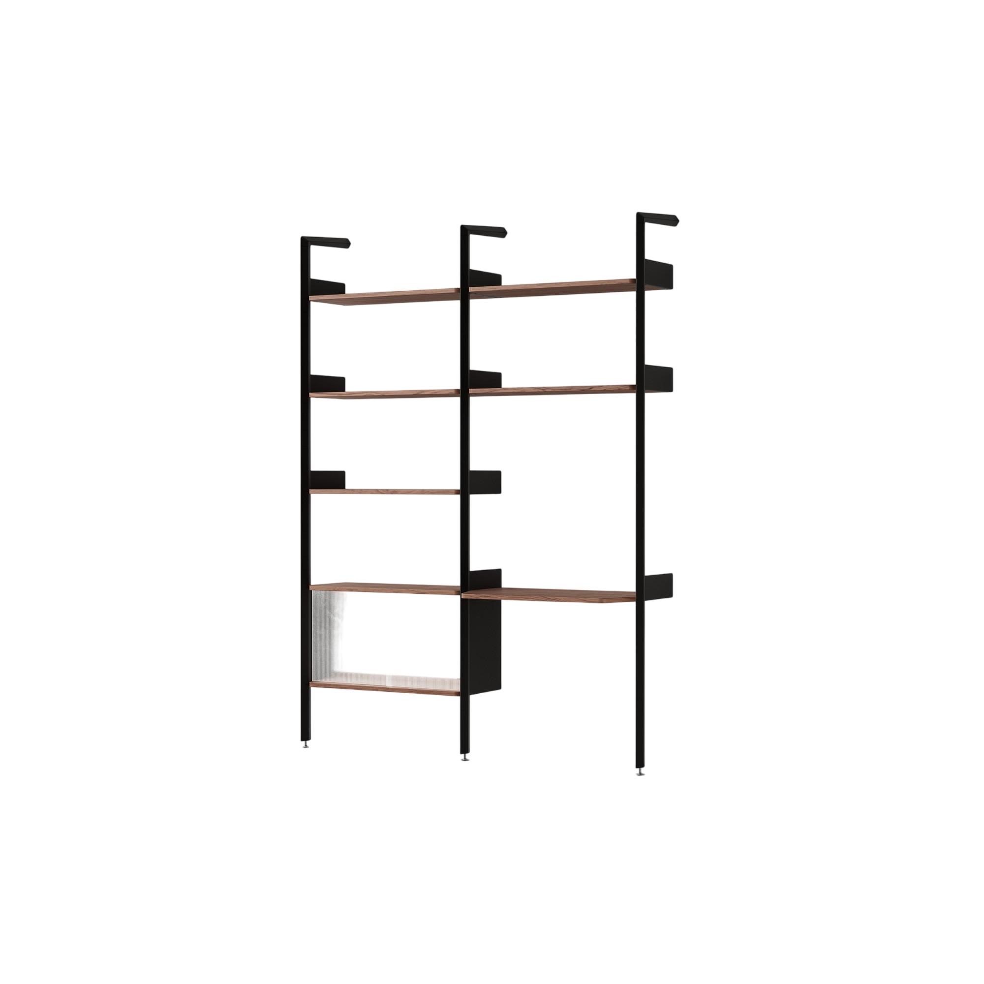 &Tradition Rhomb IF2 &IF6 Configurazione Scaffalatura D Noce Laccato