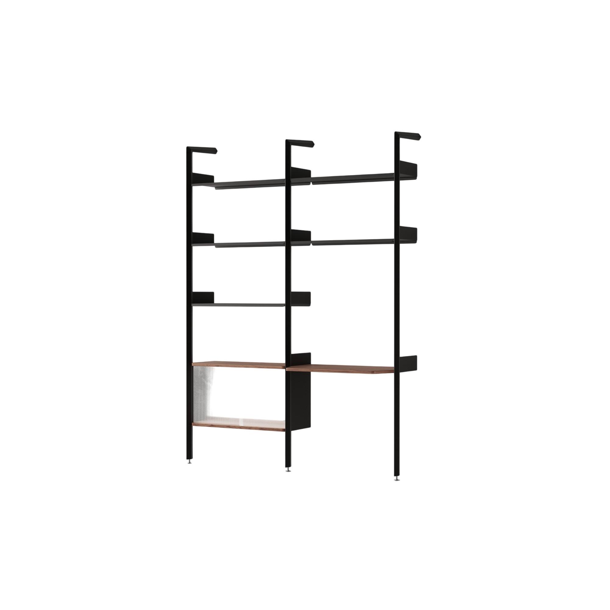 &Tradition Rombe IF2 &IF6 Configurazione Scaffalatura D Noce laccato/Antracite