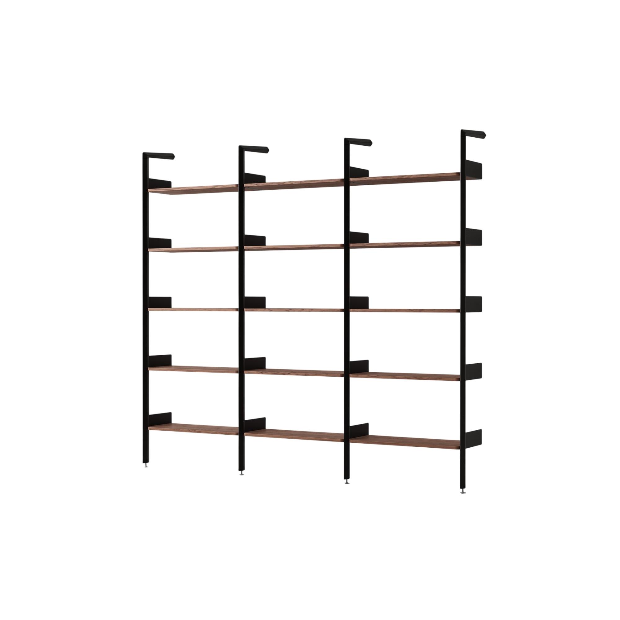 &Tradition Rhomb IF1 &IF4 & IF4 Configurazione Scaffalatura F Noce Laccato