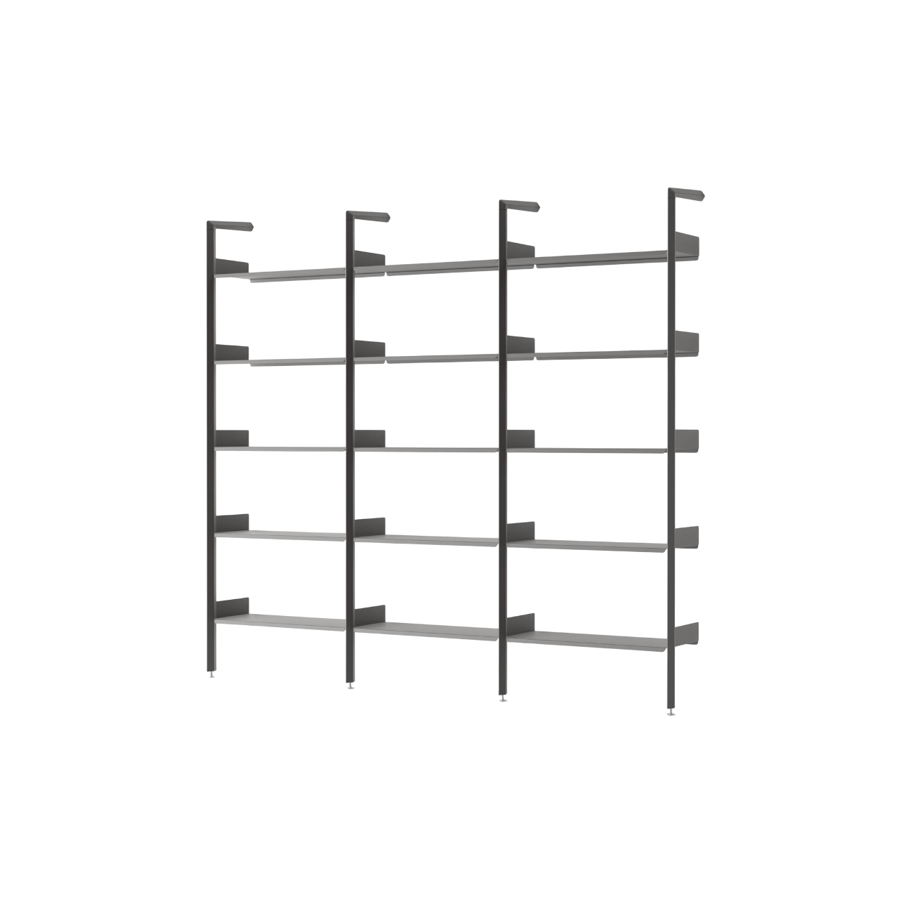 &Tradition Rombe IF1 &IF4 & IF4 Shelving Configuration F Lacquered Walnut/Anthracite