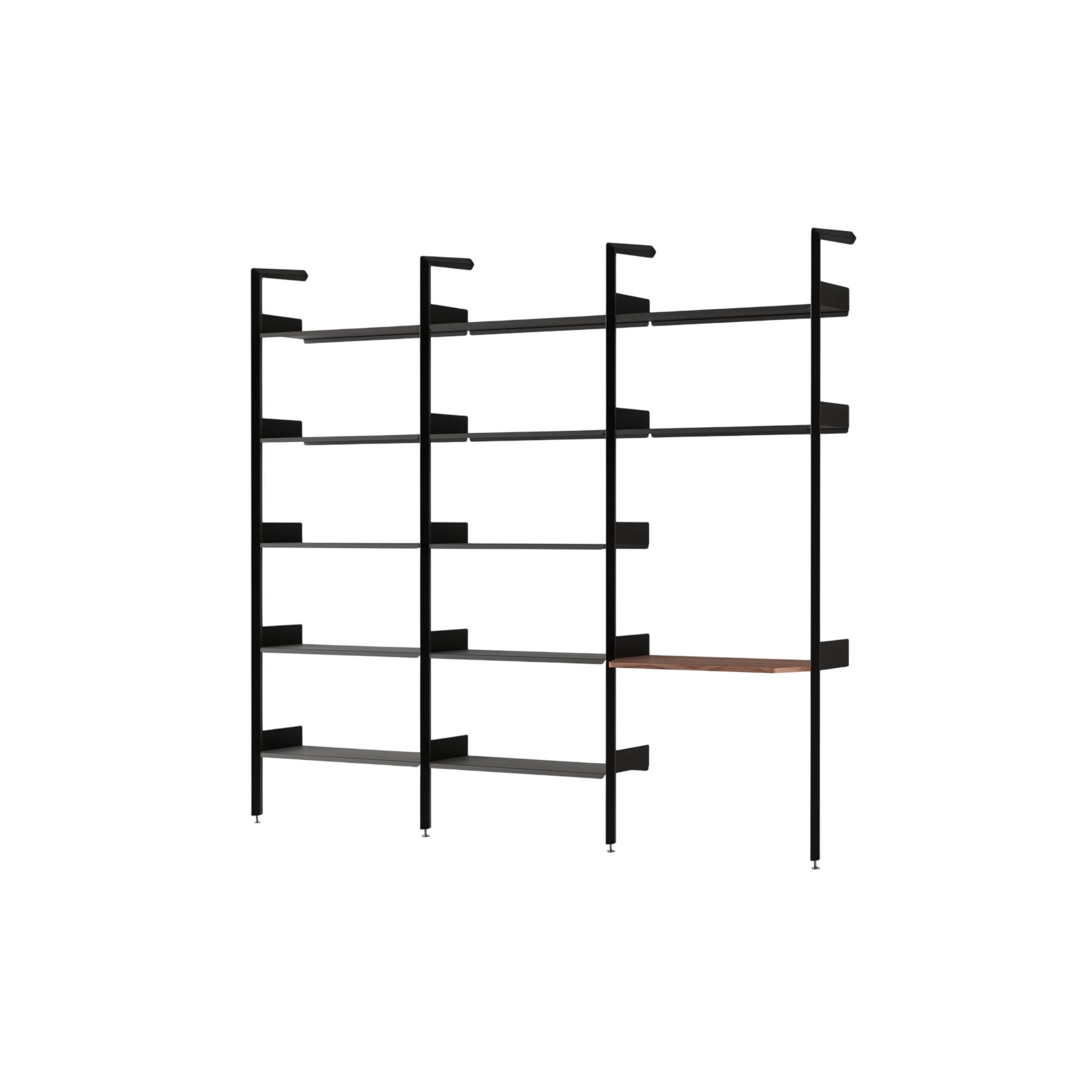 &Tradition Rhomb IF1 &IF4 & IF5 Configurazione Scaffalatura G Noce laccato/Antracite