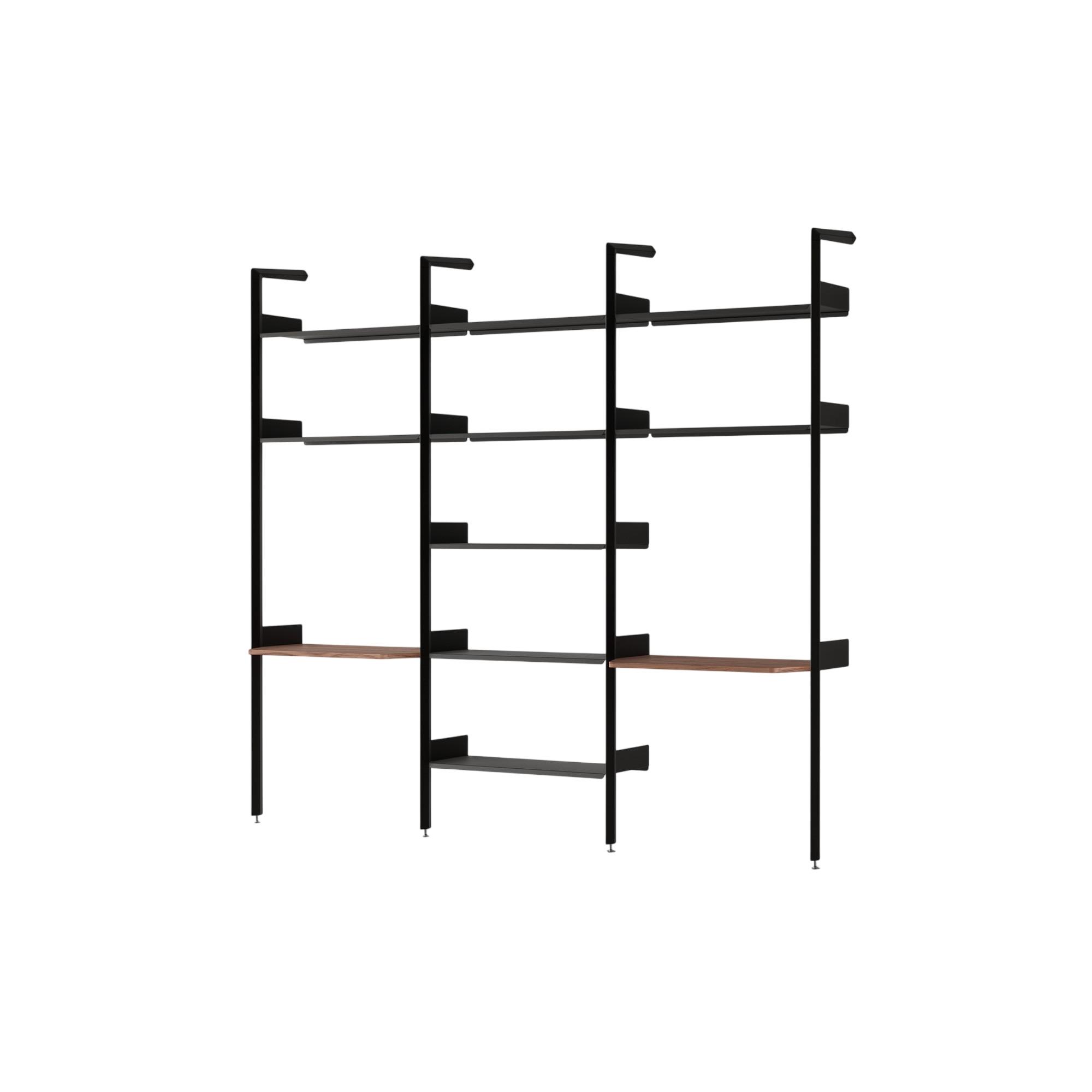 &Tradition Rombe IF2 &IF4 & IF5 Configurazione Scaffalatura in Noce Laccato/antracite