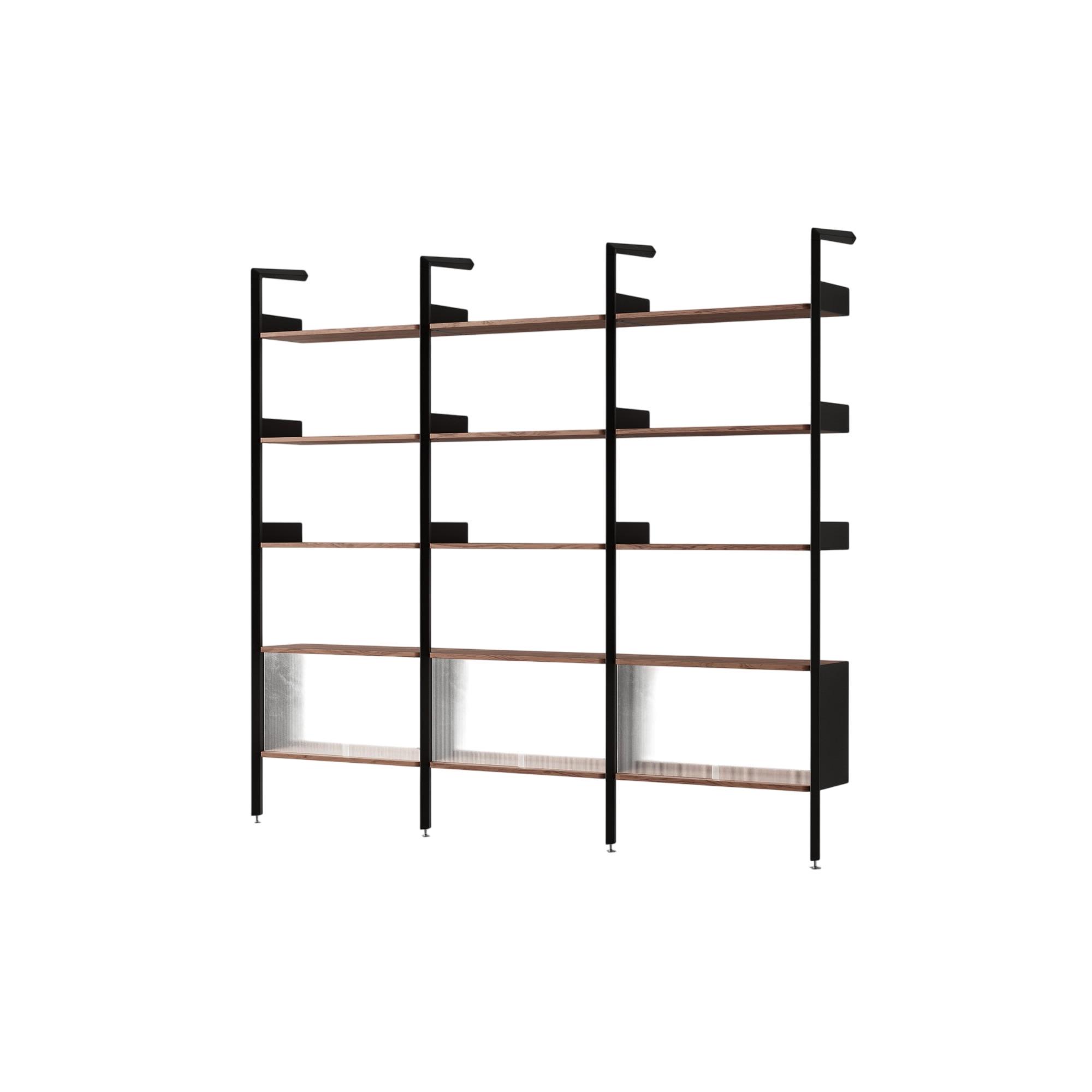 &Tradition Rhomb IF3 &IF6 & IF6 Configurazione Scaffalatura K Noce Laccato