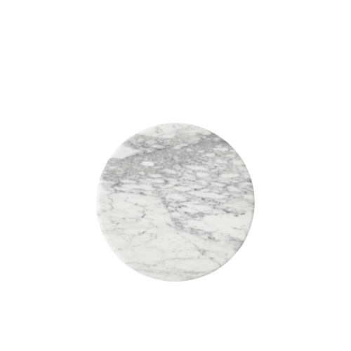 &Tradition Piastra Superiore in Filo Metallico Per VP11 Ø38 Bianco Carrara