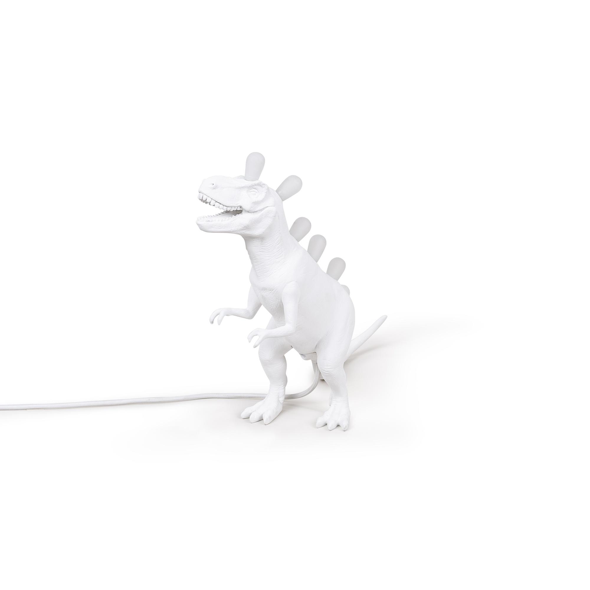 Lampada da Tavolo Seletti Jurassic T-rex Bianco