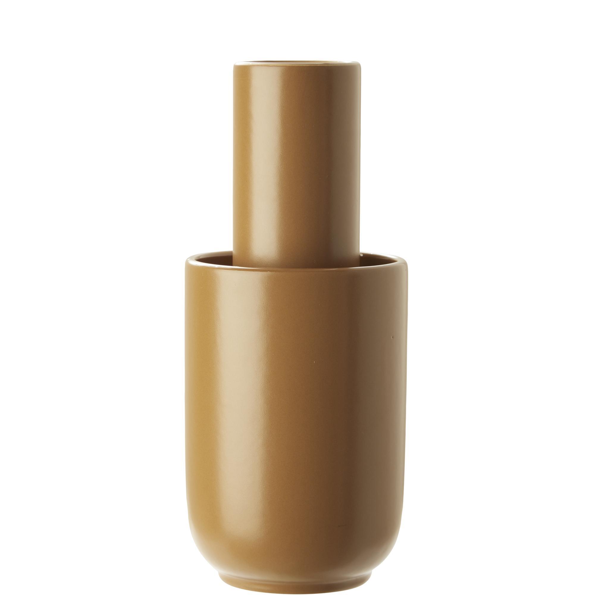 Woud Amel Vase Stor Glazeret Keramik Rust