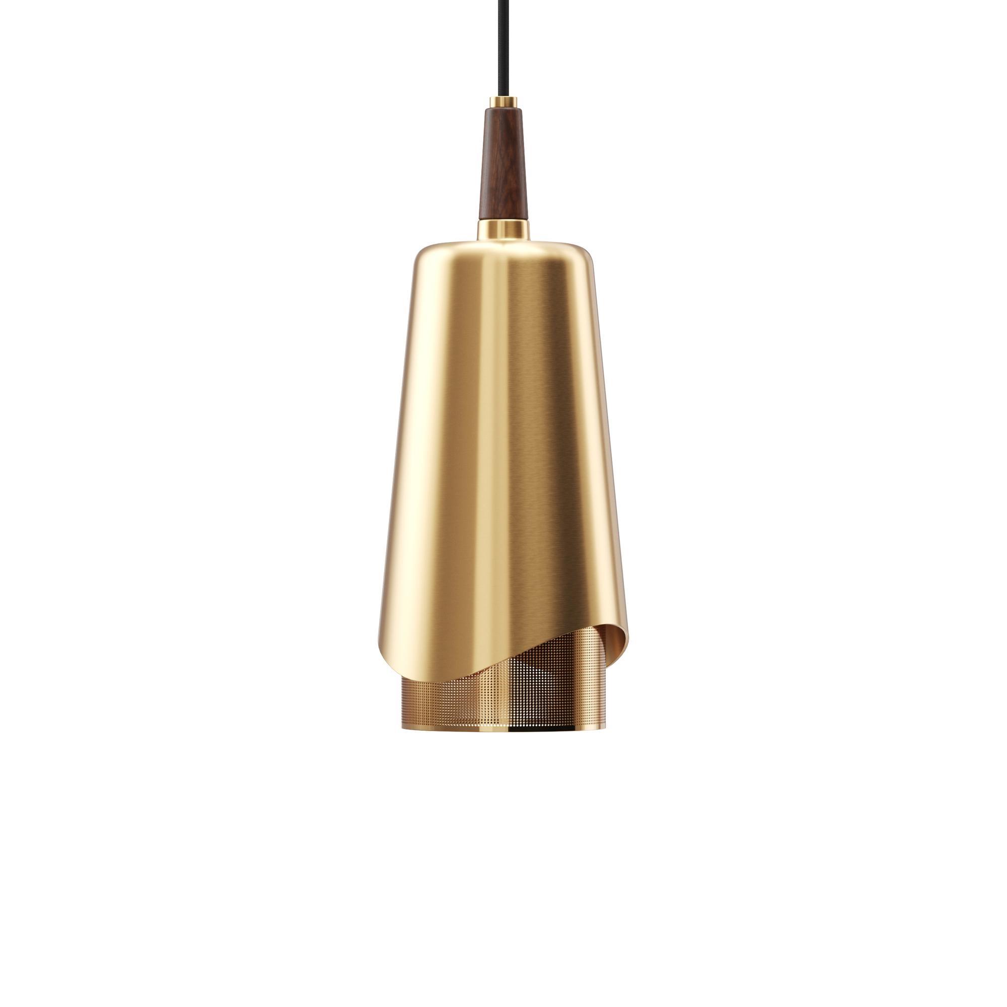 Audo Umanoff Pendant Brass/ Walnut