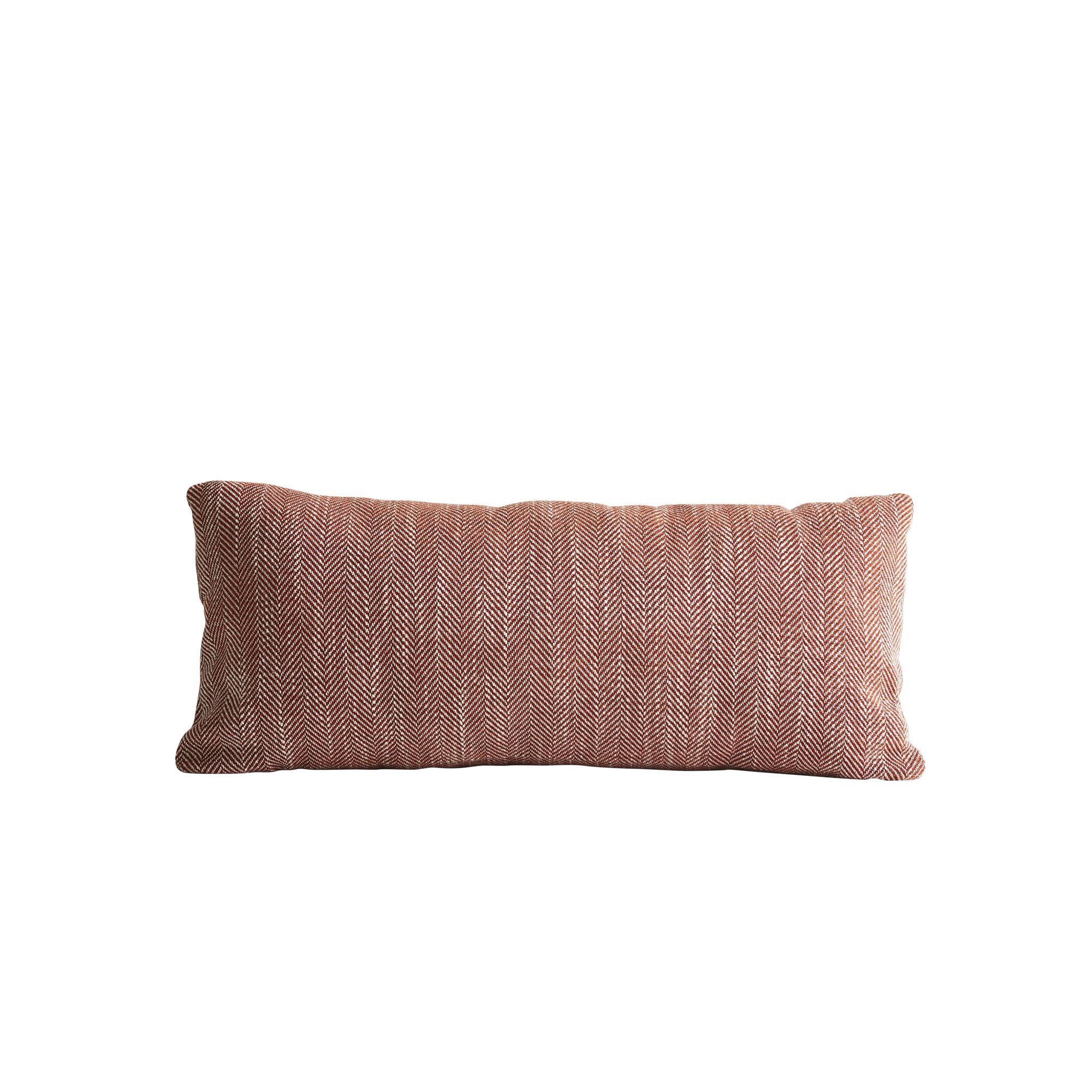 Woud Herringbone Pillow Red