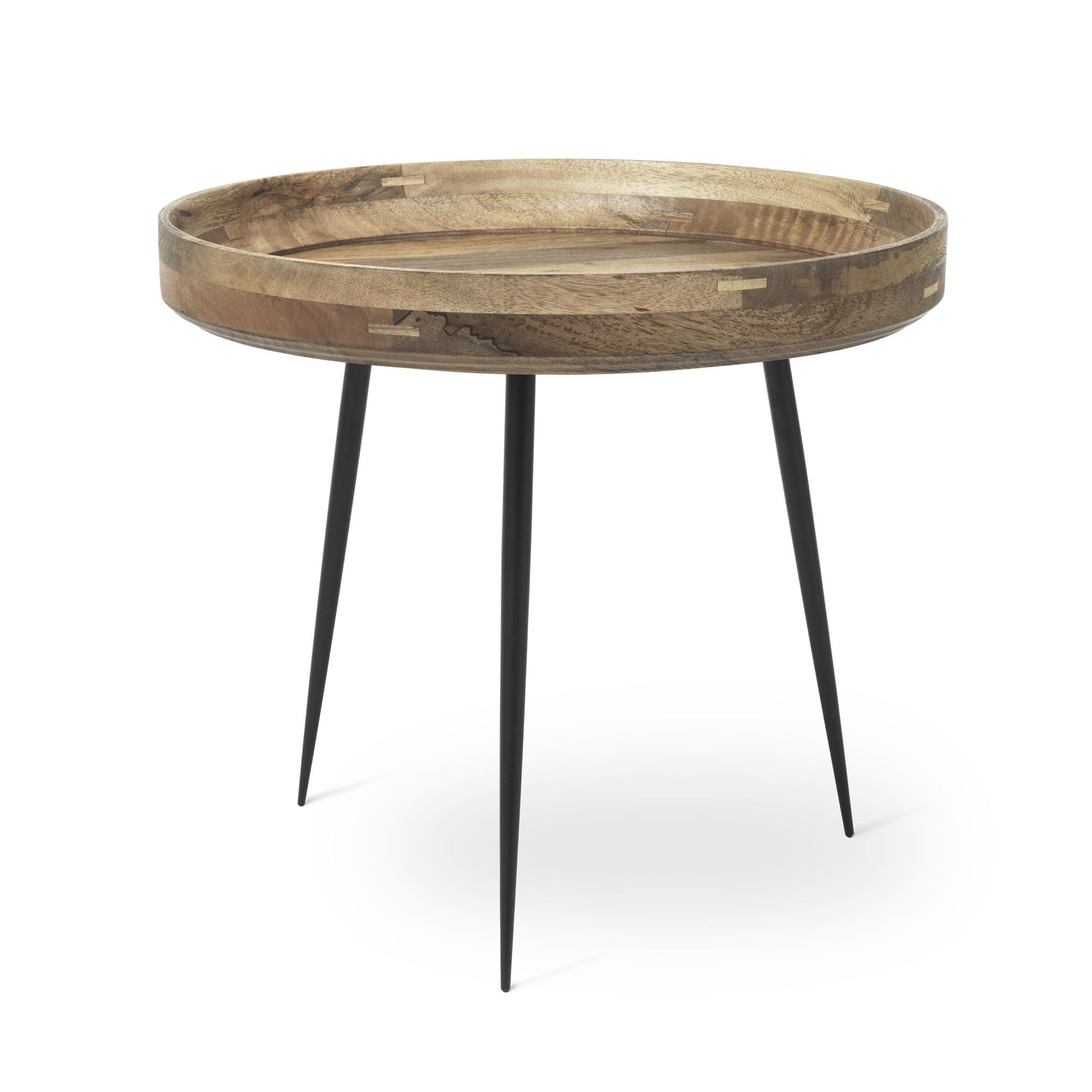 Mater Bow Table Basse Grande en Bois de Manguier Naturel