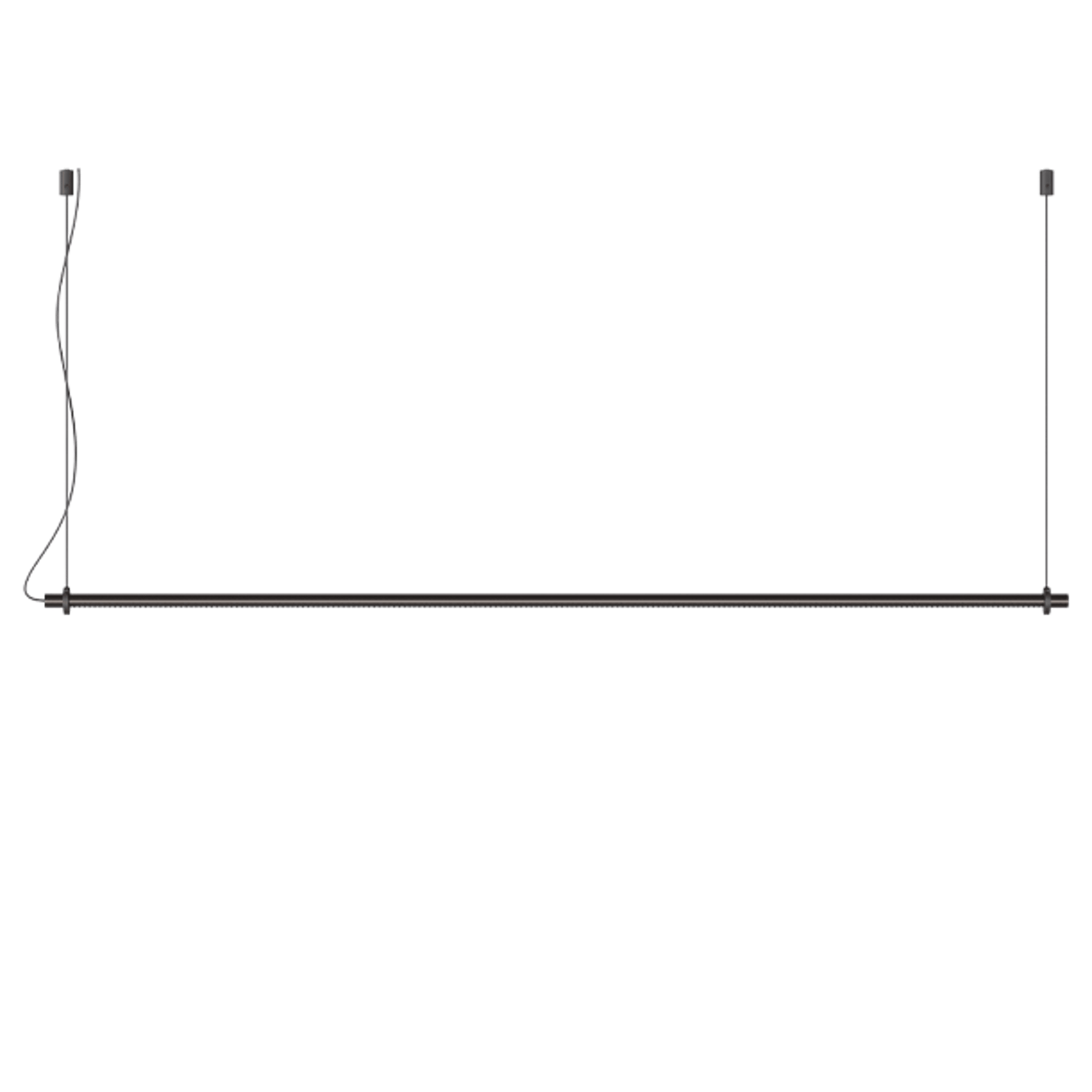 Intra Lighting Gramm S Pendant L126 Brushed Onyx