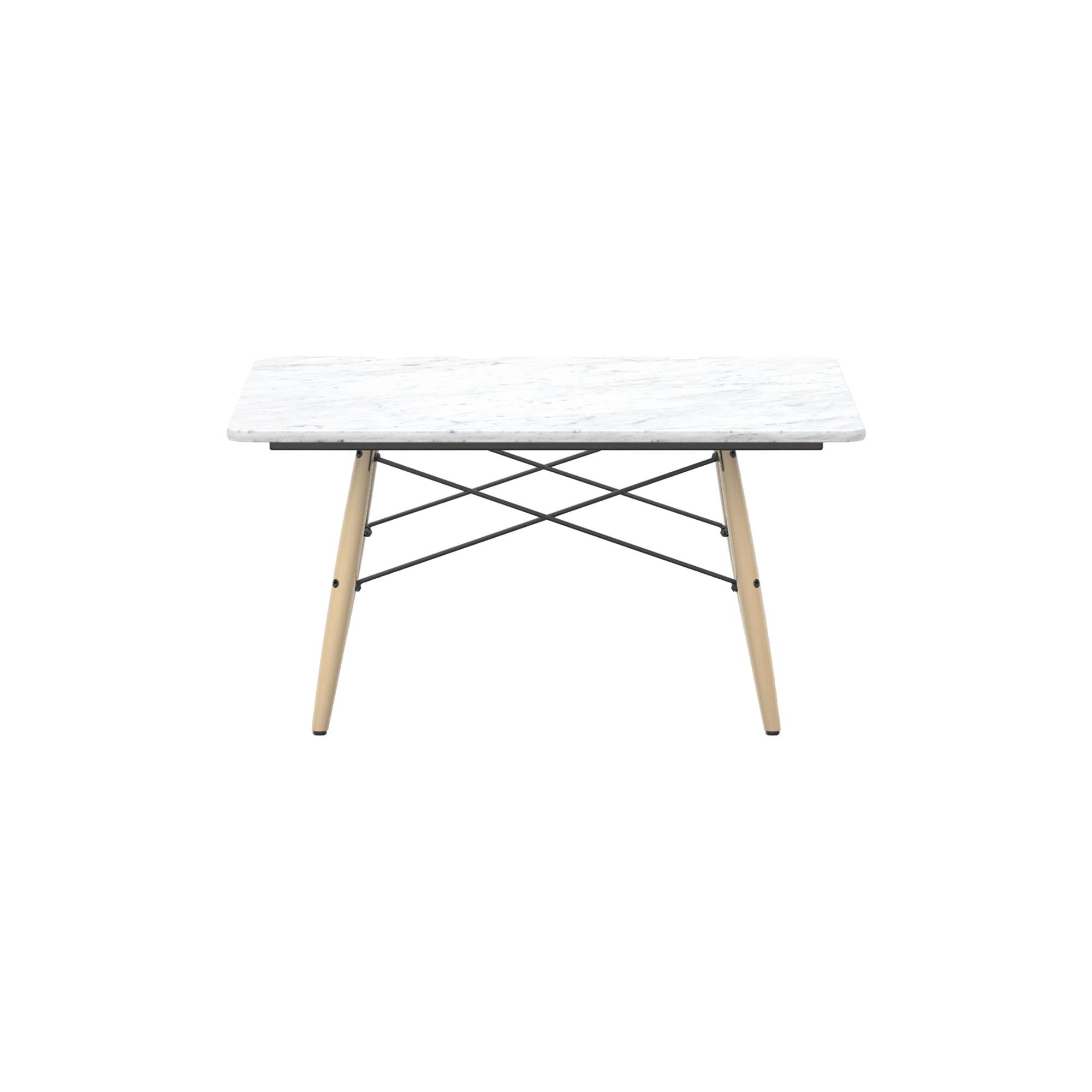 Vitra Eames Coffee Table Square White Marble/Honey Colored Ash