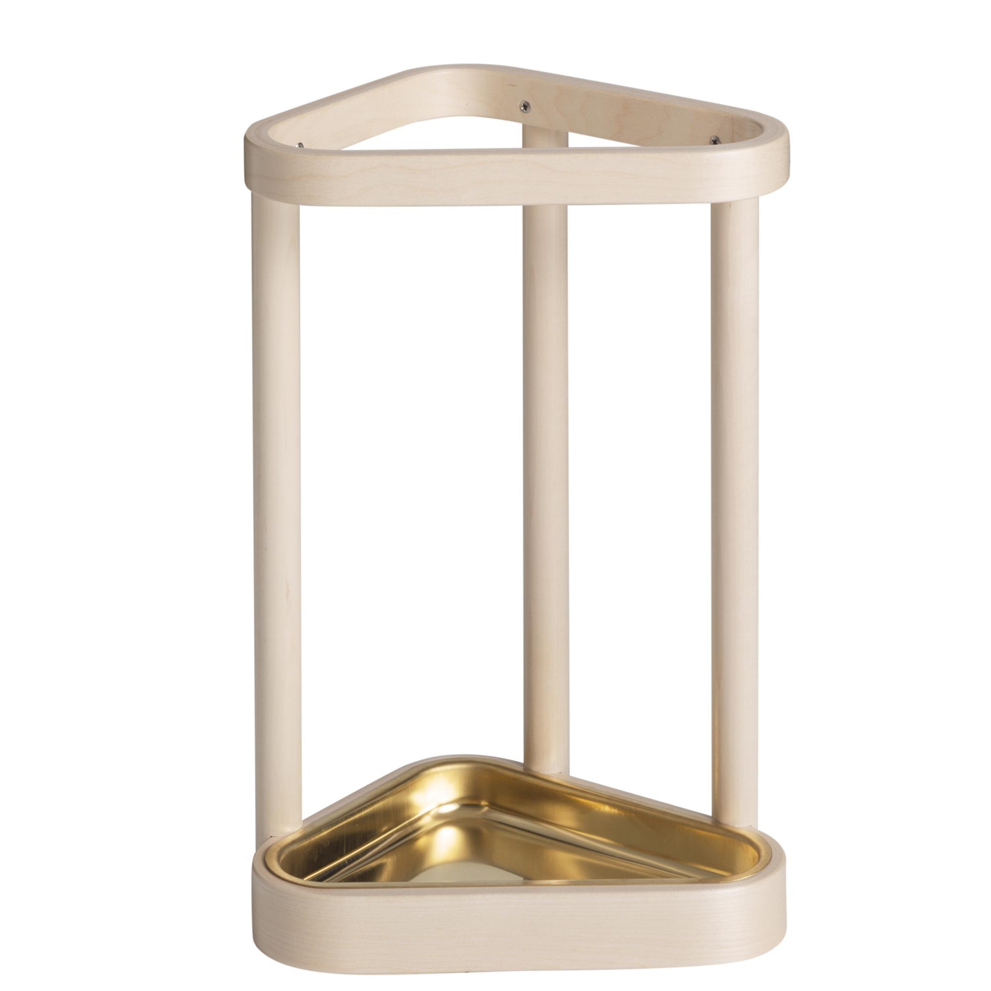 artek 115 Umbrella Holder Birch/ Brass