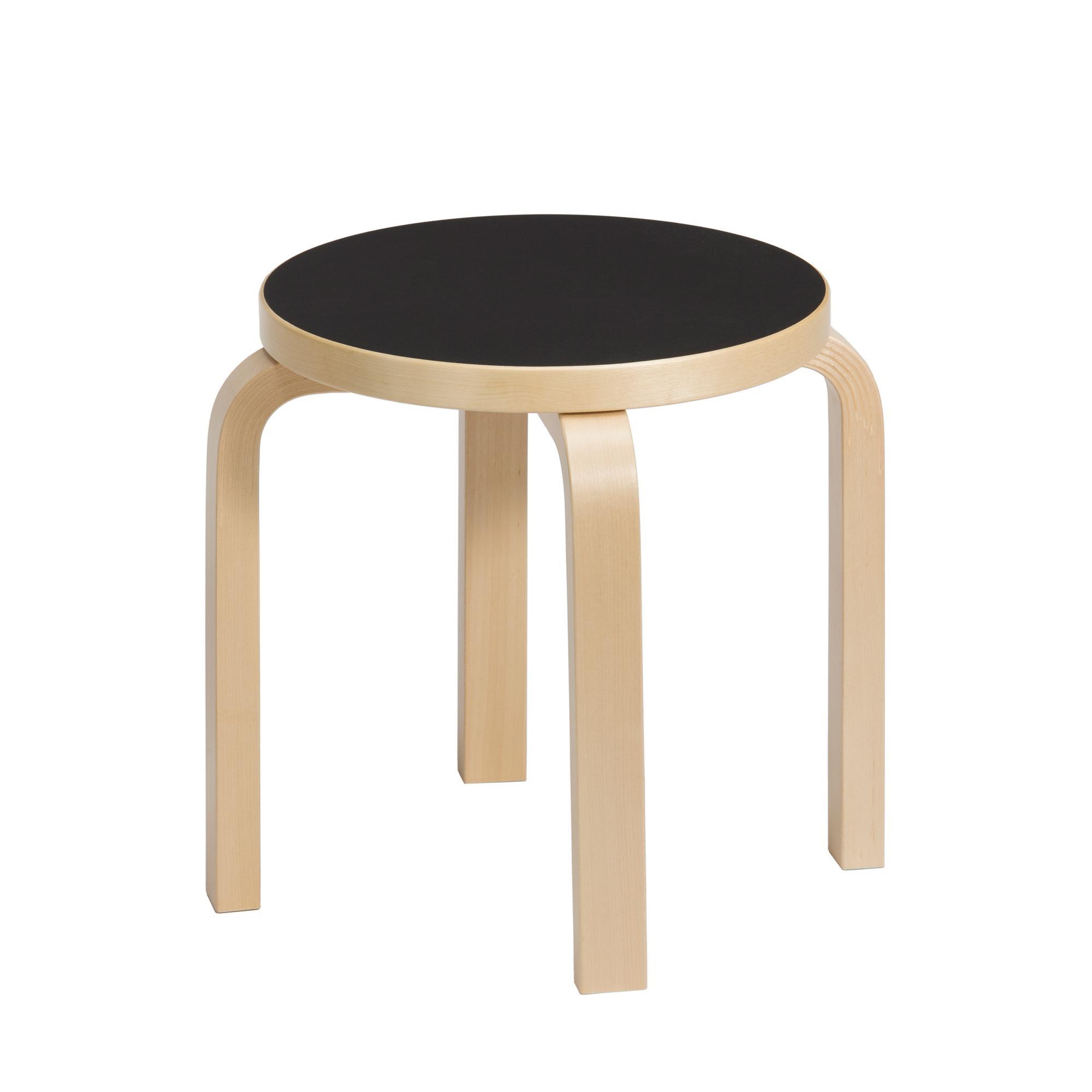 artek NE60 Children\'s Stool Birch/ Black