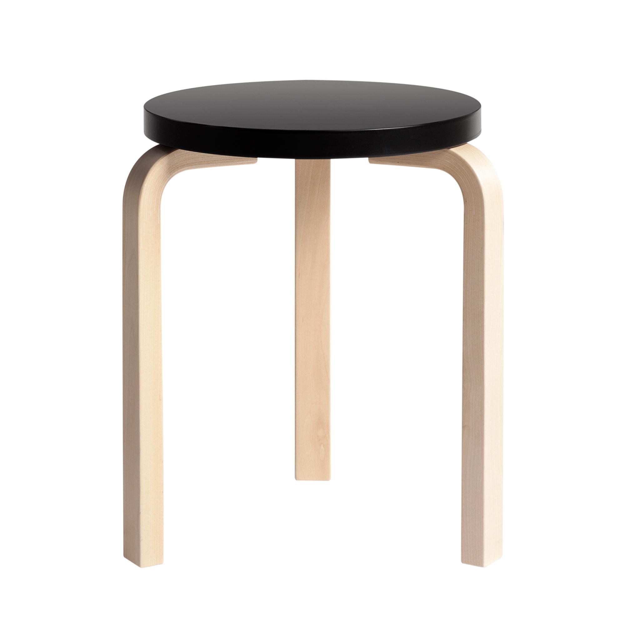 artek 60 Stool Birch/ Black