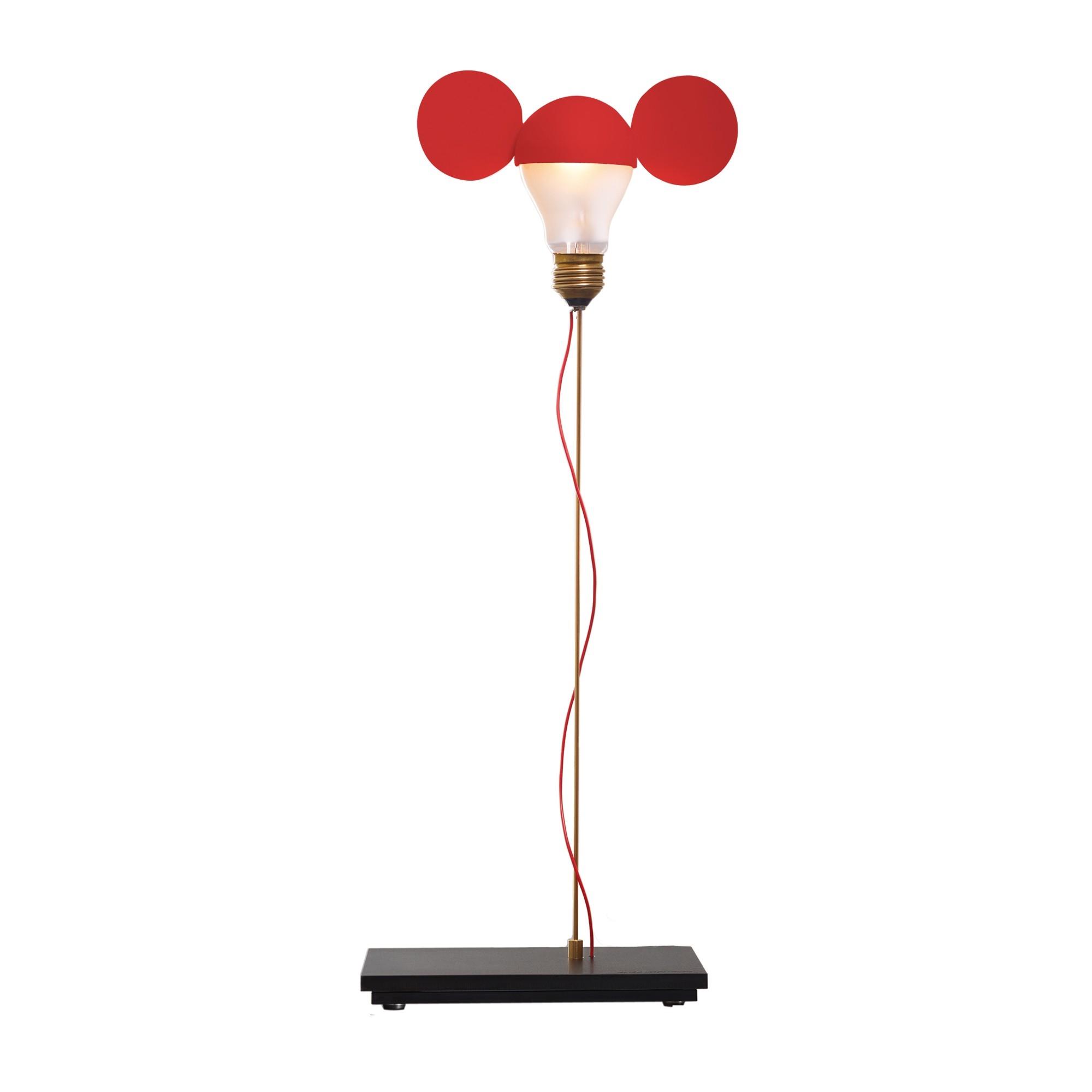 Ingo Maurer I Ricchi Poveri Toto Table Lamp Red