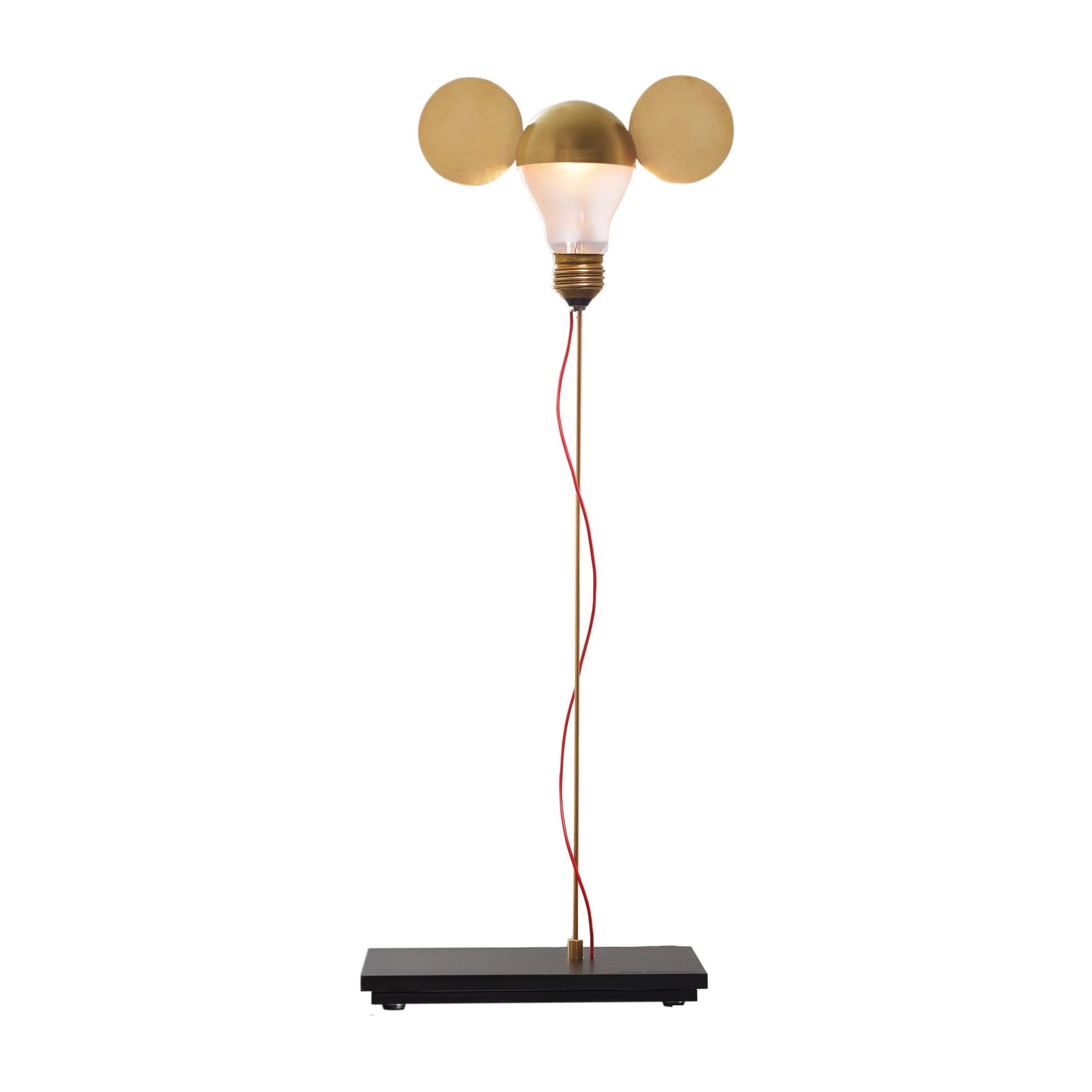 Ingo Maurer I Ricchi Poveri Toto Table Lamp Brass