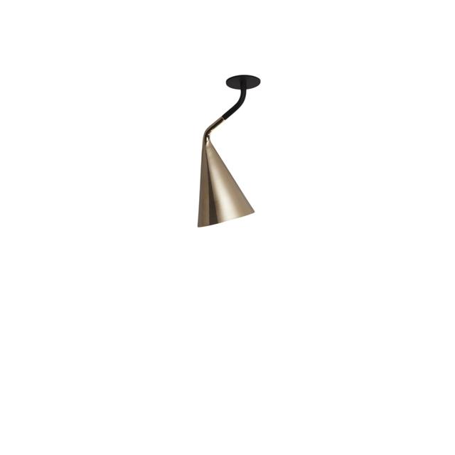 TOOY Gordon 561.71 Taklampa Matt/Svart Borstat