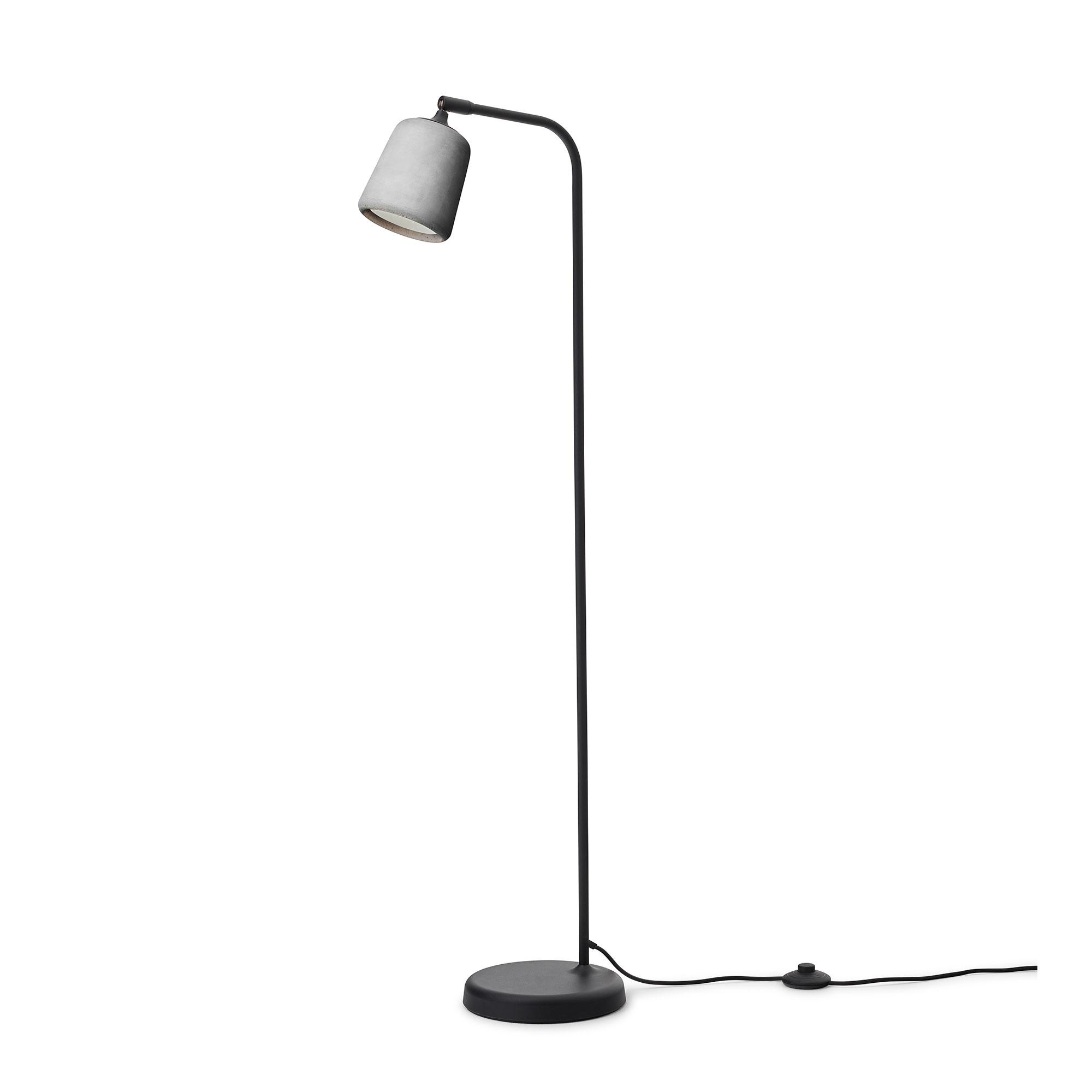 New Works Material Floor Lamp Light Gray Cement