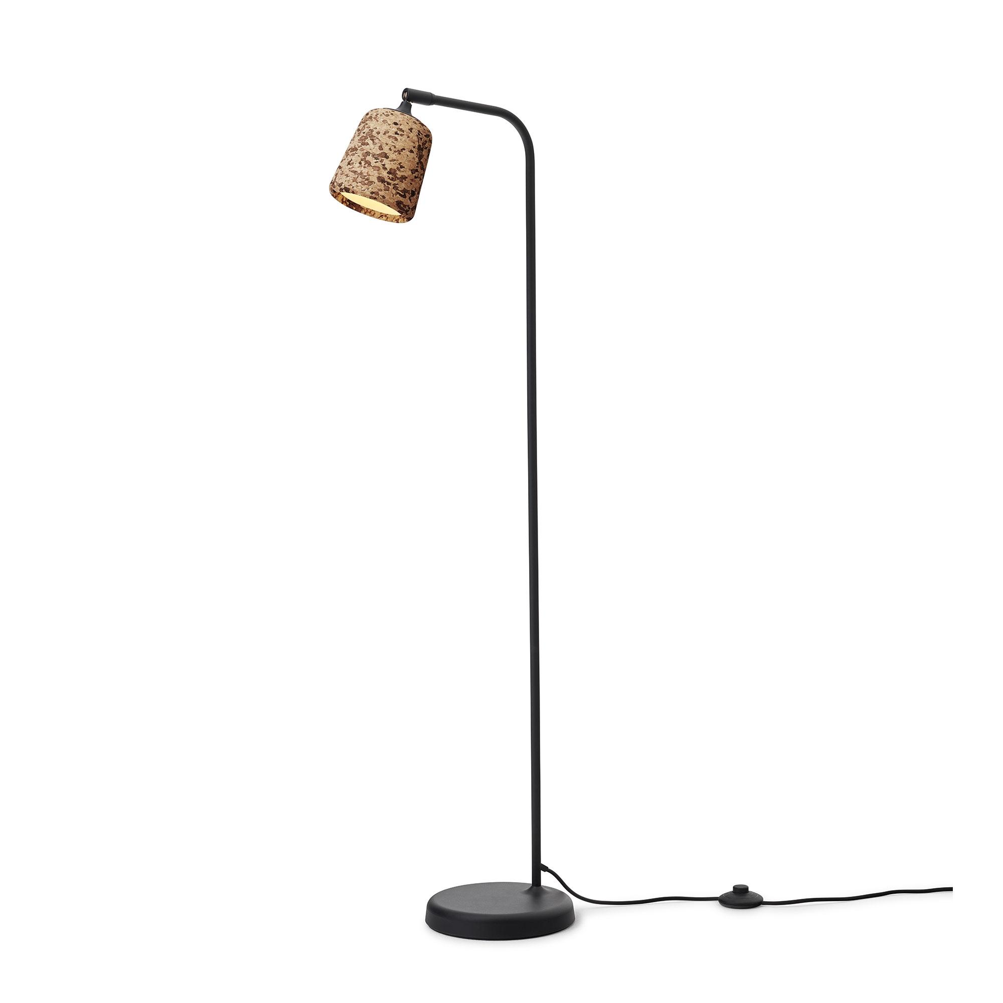 New Works Material Lampa Stojąca z Mieszanego Korka