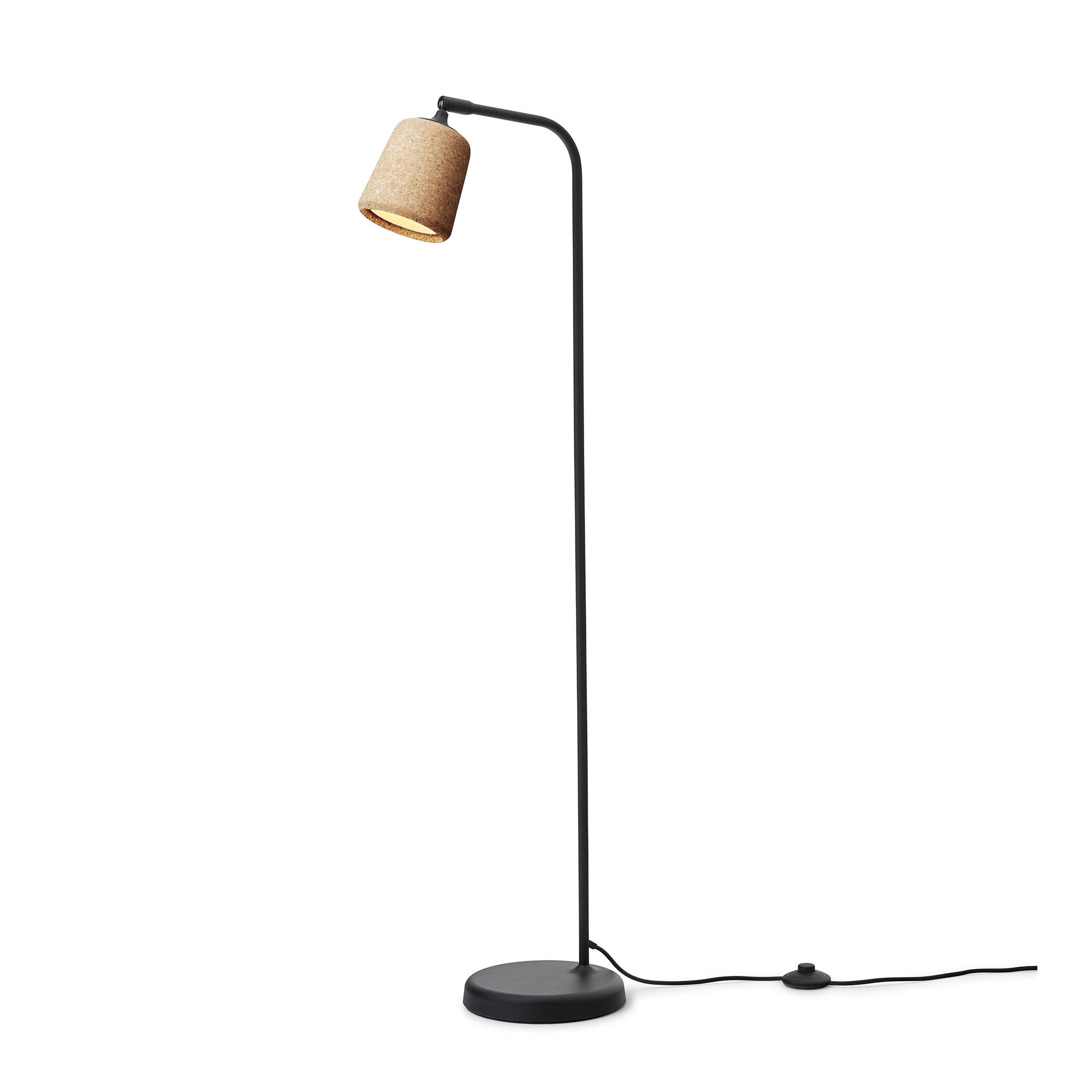 New Works Material Floor Lamp Natural Cork