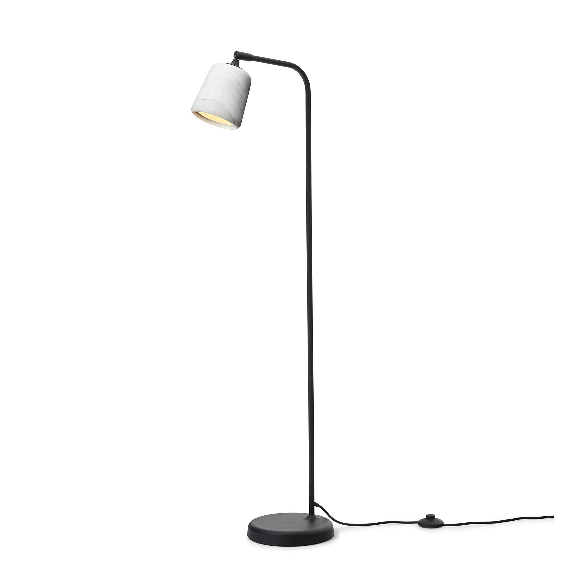 New Works Material Vloerlamp Wit Marmer